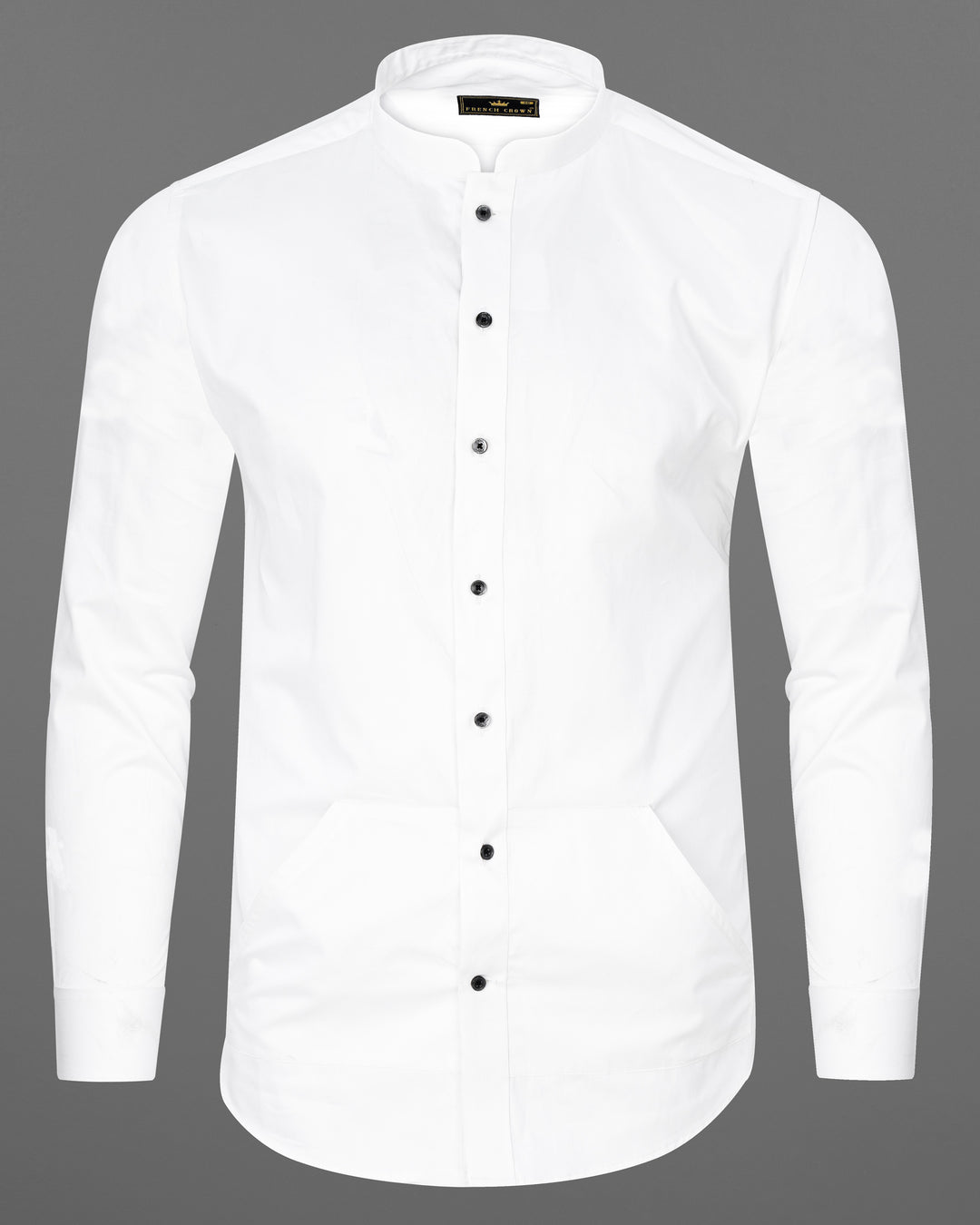 BRIGHT WHITE SUBTLE SHEEN SUPER SOFT PREMIUM COTTON SHIRT