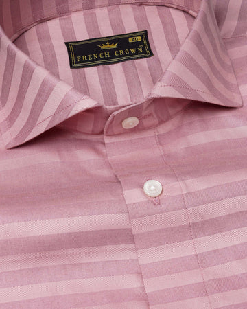 Light Muave Pink Striped Dobby Textured Premium Giza Cotton Shirt 7476-CA-38, 7476-CA-H-38, 7476-CA-39, 7476-CA-H-39, 7476-CA-40, 7476-CA-H-40, 7476-CA-42, 7476-CA-H-42, 7476-CA-44, 7476-CA-H-44, 7476-CA-46, 7476-CA-H-46, 7476-CA-48, 7476-CA-H-48, 7476-CA-50, 7476-CA-H-50, 7476-CA-52, 7476-CA-H-52