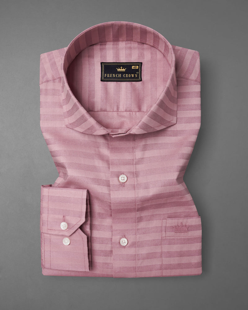 Light Muave Pink Striped Dobby Textured Premium Giza Cotton Shirt 7476-CA-38, 7476-CA-H-38, 7476-CA-39, 7476-CA-H-39, 7476-CA-40, 7476-CA-H-40, 7476-CA-42, 7476-CA-H-42, 7476-CA-44, 7476-CA-H-44, 7476-CA-46, 7476-CA-H-46, 7476-CA-48, 7476-CA-H-48, 7476-CA-50, 7476-CA-H-50, 7476-CA-52, 7476-CA-H-52