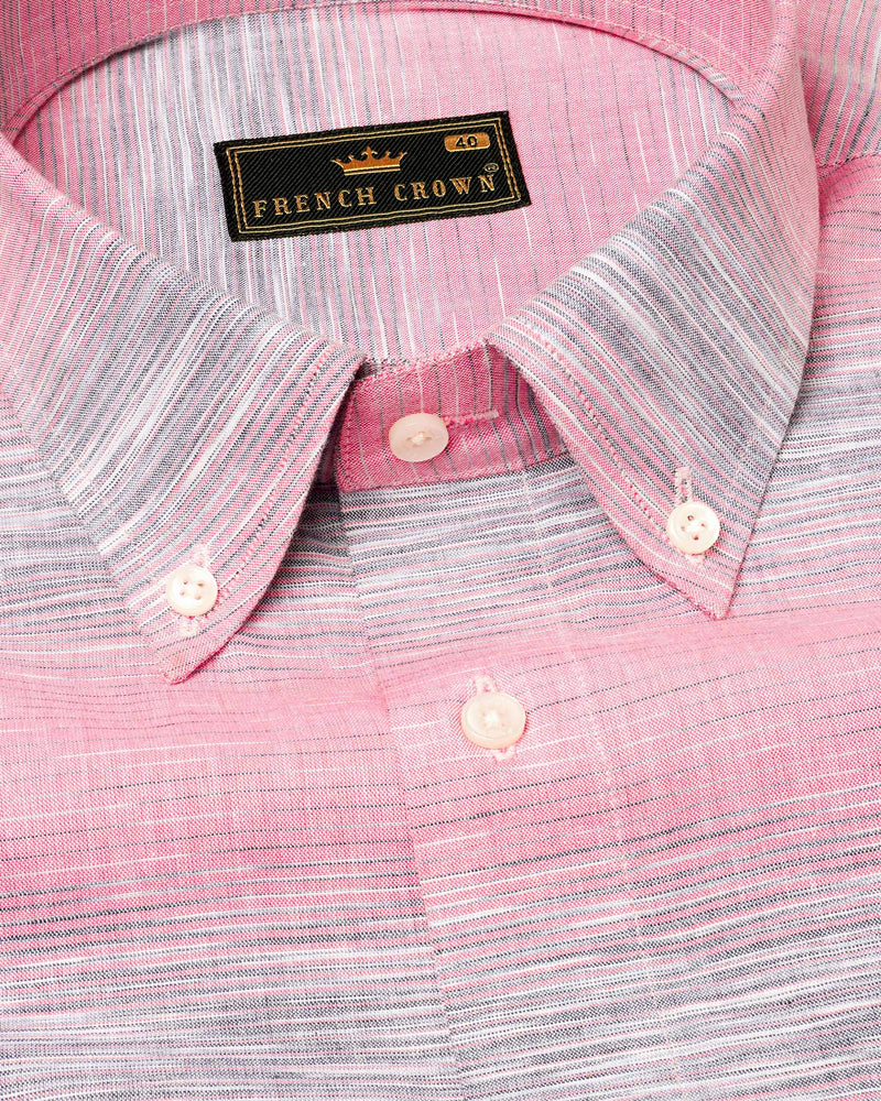 Pale Chestnut Pink And Hurricane Gray Striped Royal Oxford Shirt 7485-BD-38, 7485-BD-H-38, 7485-BD-39, 7485-BD-H-39, 7485-BD-40, 7485-BD-H-40, 7485-BD-42, 7485-BD-H-42, 7485-BD-44, 7485-BD-H-44, 7485-BD-46, 7485-BD-H-46, 7485-BD-48, 7485-BD-H-48, 7485-BD-50, 7485-BD-H-50, 7485-BD-52, 7485-BD-H-52