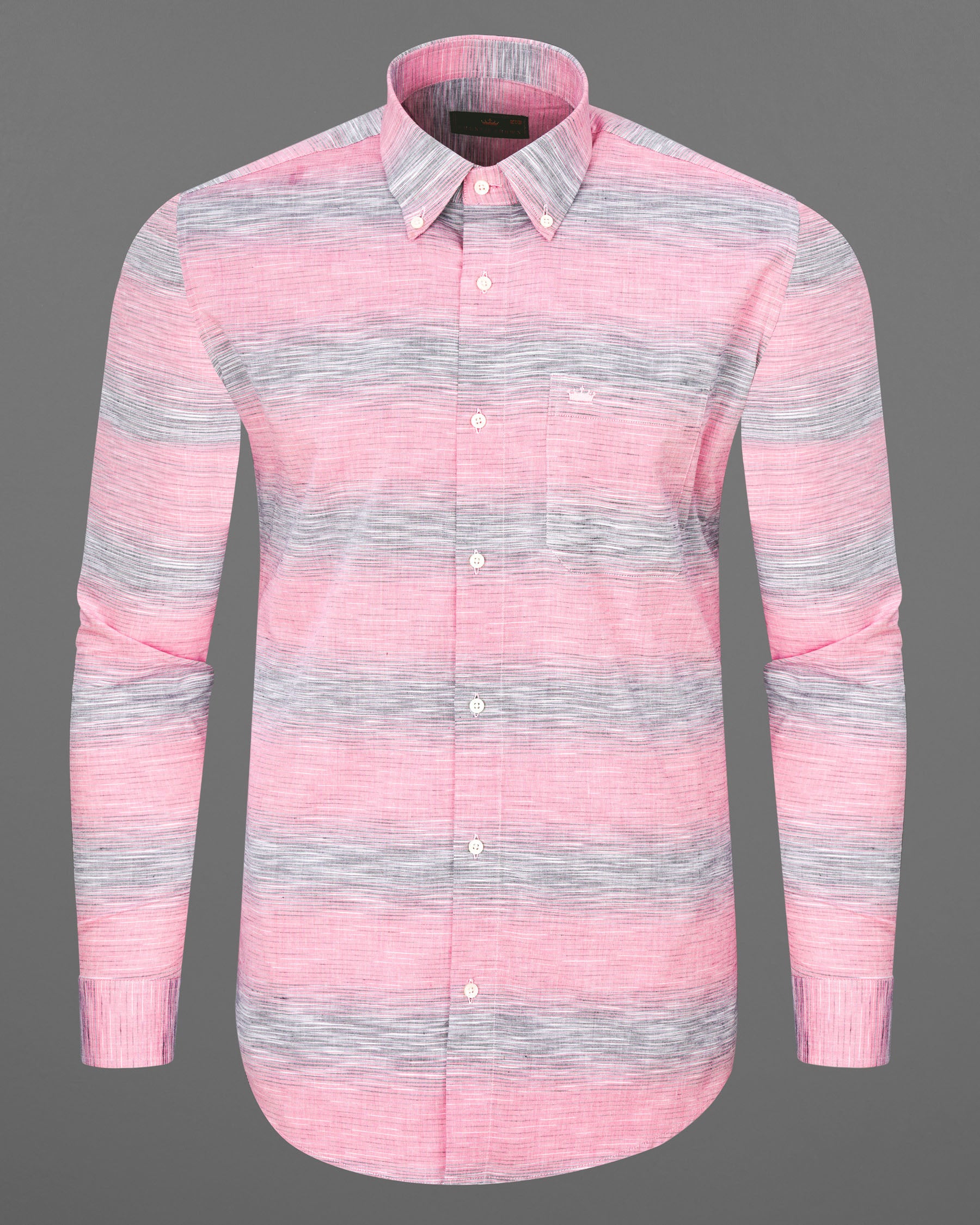 Pale Chestnut Pink And Hurricane Gray Striped Royal Oxford Shirt 7485-BD-38, 7485-BD-H-38, 7485-BD-39, 7485-BD-H-39, 7485-BD-40, 7485-BD-H-40, 7485-BD-42, 7485-BD-H-42, 7485-BD-44, 7485-BD-H-44, 7485-BD-46, 7485-BD-H-46, 7485-BD-48, 7485-BD-H-48, 7485-BD-50, 7485-BD-H-50, 7485-BD-52, 7485-BD-H-52
