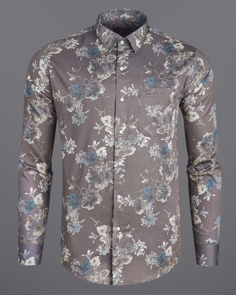 Scorpion Floral Twill Textured Premium Cotton Shirt 7498-38, 7498-H-38, 7498-39, 7498-H-39, 7498-40, 7498-H-40, 7498-42, 7498-H-42, 7498-44, 7498-H-44, 7498-46, 7498-H-46, 7498-48, 7498-H-48, 7498-50, 7498-H-50, 7498-52, 7498-H-52
