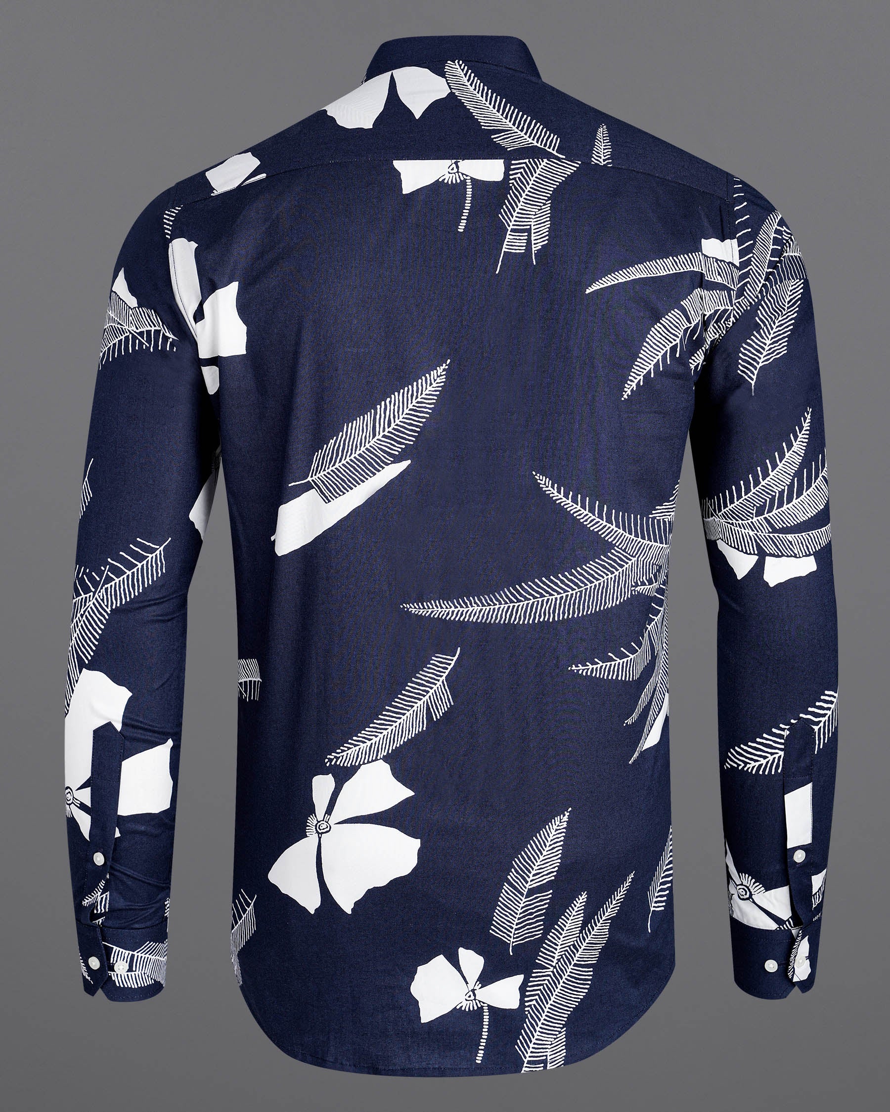 Martinique Blue with White Color Leaves Printed Premium Cotton Shirt 7502-M-38, 7502-M-H-38, 7502-M-39, 7502-M-H-39, 7502-M-40, 7502-M-H-40, 7502-M-42, 7502-M-H-42, 7502-M-44, 7502-M-H-44, 7502-M-46, 7502-M-H-46, 7502-M-48, 7502-M-H-48, 7502-M-50, 7502-M-H-50, 7502-M-52, 7502-M-H-52