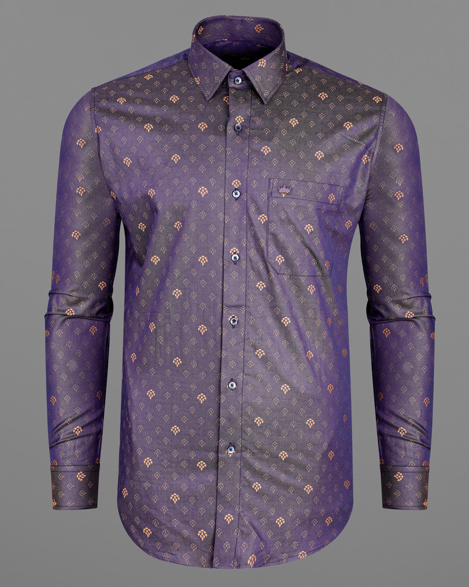 Mulled Wine Violet Paw Jacquard Textured Premium Giza Cotton Shirt 7506-BLE-38, 7506-BLE-H-38, 7506-BLE-39, 7506-BLE-H-39, 7506-BLE-40, 7506-BLE-H-40, 7506-BLE-42, 7506-BLE-H-42, 7506-BLE-44, 7506-BLE-H-44, 7506-BLE-46, 7506-BLE-H-46, 7506-BLE-48, 7506-BLE-H-48, 7506-BLE-50, 7506-BLE-H-50, 7506-BLE-52, 7506-BLE-H-52