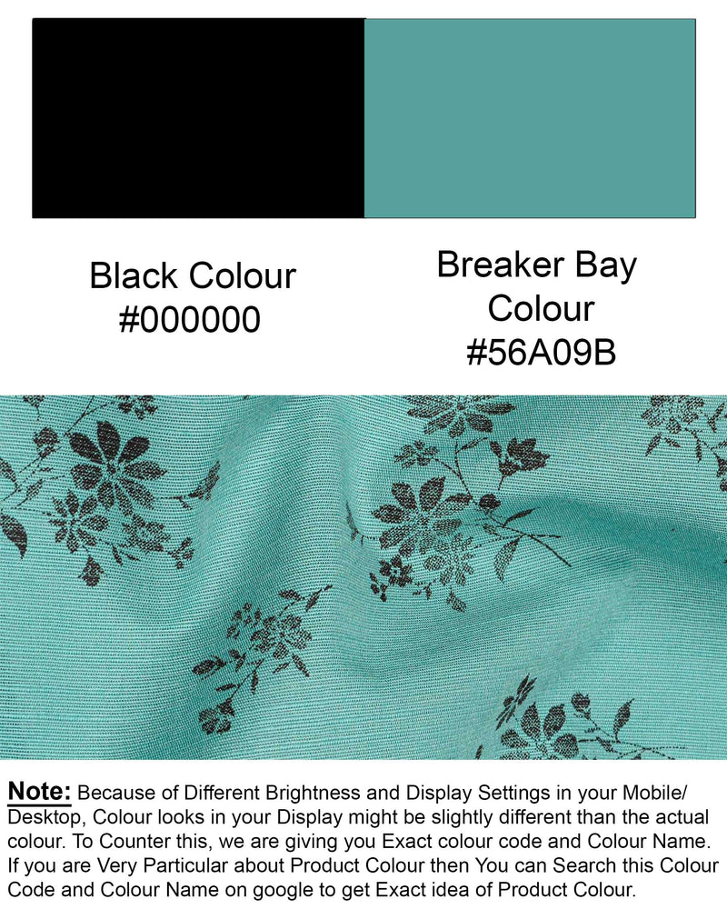 Breaker Bay Green With Black Floral Textured Luxurious Linen Kurta Shirt 7515-KS-38, 7515-KS-H-38, 7515-KS-39, 7515-KS-H-39, 7515-KS-40, 7515-KS-H-40, 7515-KS-42, 7515-KS-H-42, 7515-KS-44, 7515-KS-H-44, 7515-KS-46, 7515-KS-H-46, 7515-KS-48, 7515-KS-H-48, 7515-KS-50, 7515-KS-H-50, 7515-KS-52, 7515-KS-H-52