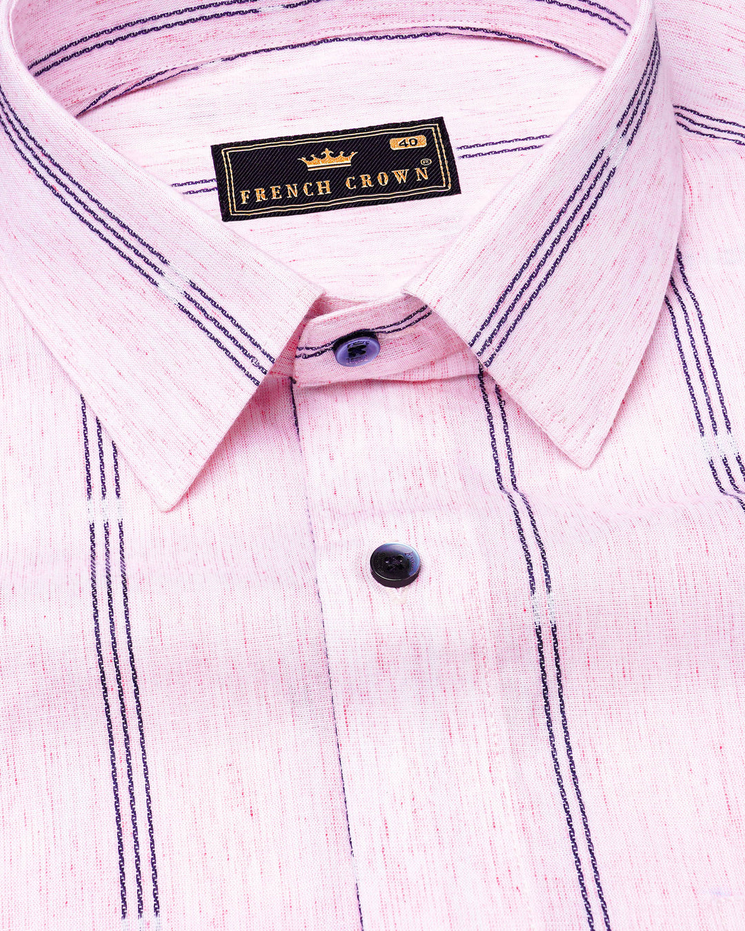 Tender Pink Pin Stripes Cotton - Bespoke Dress Shirt for Men main image 0