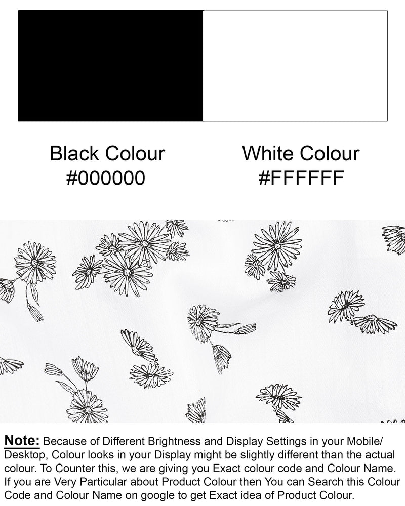 Bright White with Black Floral Dobby Textured Premium Giza Cotton Shirt 7533-CA-BLK-38, 7533-CA-BLK-H-38, 7533-CA-BLK-39, 7533-CA-BLK-H-39, 7533-CA-BLK-40, 7533-CA-BLK-H-40, 7533-CA-BLK-42, 7533-CA-BLK-H-42, 7533-CA-BLK-44, 7533-CA-BLK-H-44, 7533-CA-BLK-46, 7533-CA-BLK-H-46, 7533-CA-BLK-48, 7533-CA-BLK-H-48, 7533-CA-BLK-50, 7533-CA-BLK-H-50, 7533-CA-BLK-52, 7533-CA-BLK-H-52