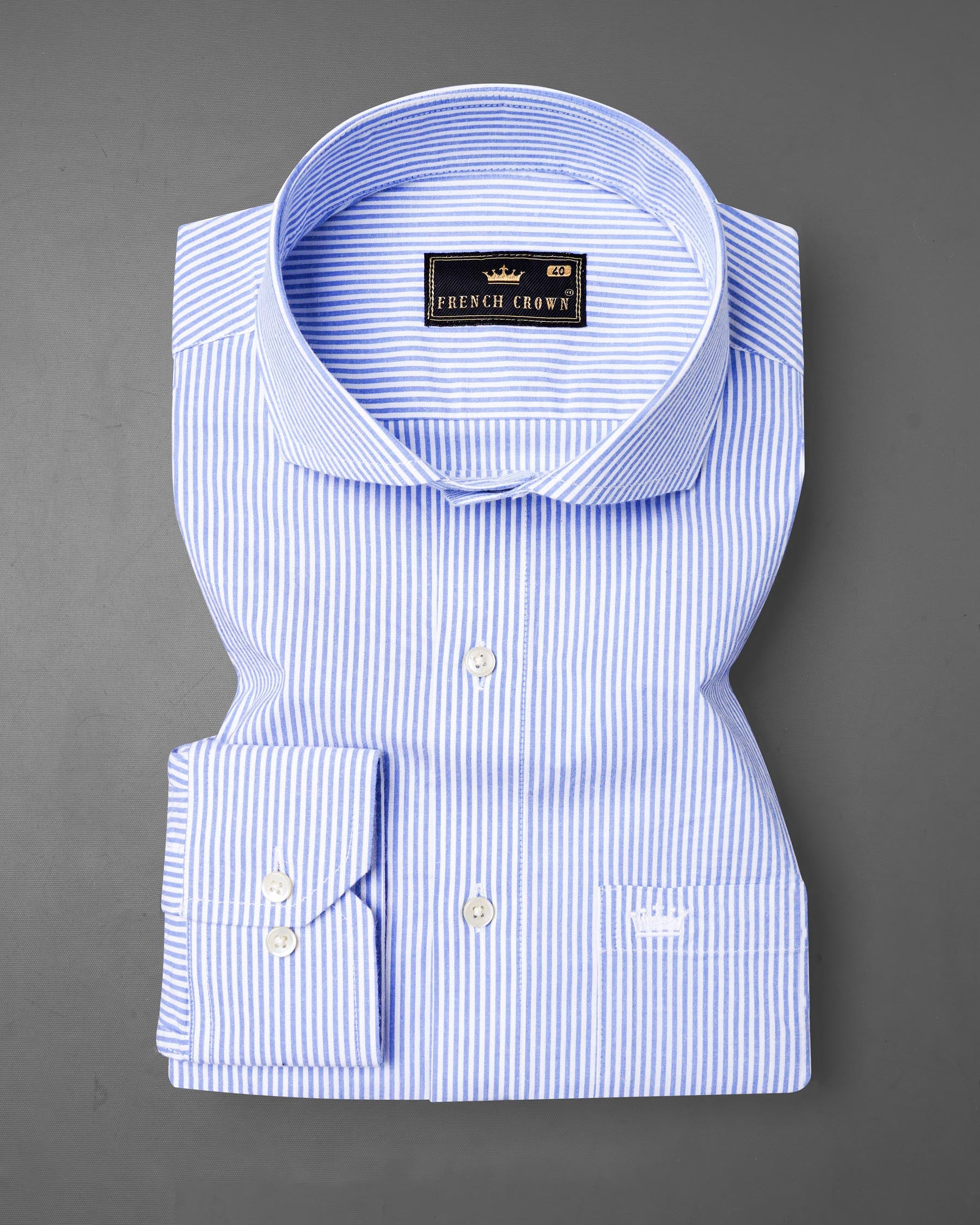 Portage Blue Pinstriped Premium Cotton Shirt 7534-CA-38, 7534-CA-H-38, 7534-CA-39, 7534-CA-H-39, 7534-CA-40, 7534-CA-H-40, 7534-CA-42, 7534-CA-H-42, 7534-CA-44, 7534-CA-H-44, 7534-CA-46, 7534-CA-H-46, 7534-CA-48, 7534-CA-H-48, 7534-CA-50, 7534-CA-H-50, 7534-CA-52, 7534-CA-H-52