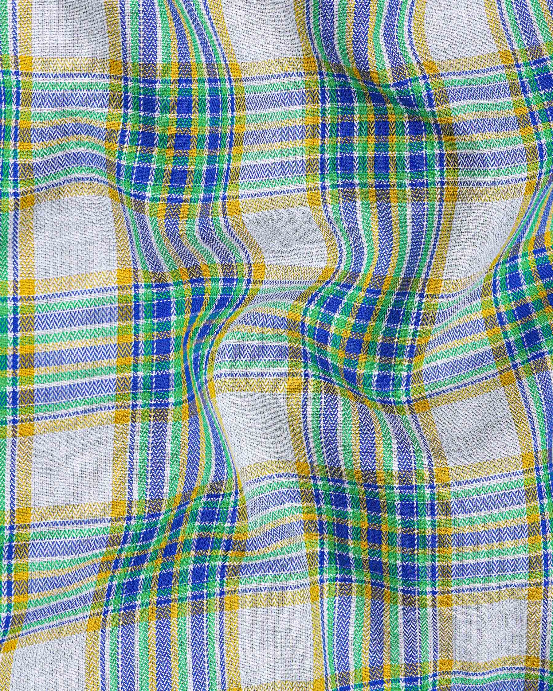Cactus Green Plaid and Solitude White Plaid Herringbone Reversible Shirt 7539-38, 7539-H-38, 7539-39, 7539-H-39, 7539-40, 7539-H-40, 7539-42, 7539-H-42, 7539-44, 7539-H-44, 7539-46, 7539-H-46, 7539-48, 7539-H-48, 7539-50, 7539-H-50, 7539-52, 7539-H-52