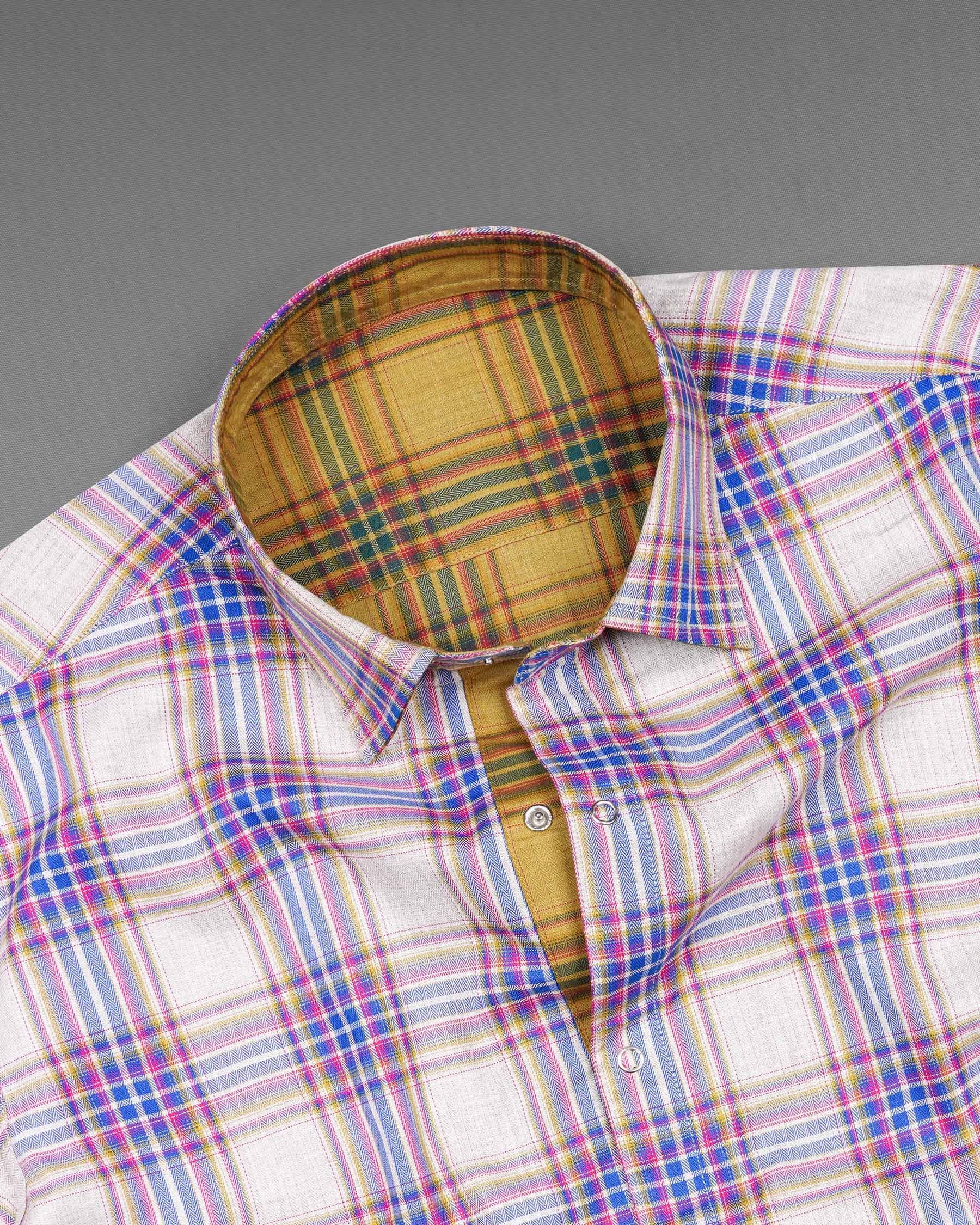 Taco Brown Plaid and Gainsboro Plaid Herringbone Reversible Shirt 7540-38, 7540-H-38, 7540-39, 7540-H-39, 7540-40, 7540-H-40, 7540-42, 7540-H-42, 7540-44, 7540-H-44, 7540-46, 7540-H-46, 7540-48, 7540-H-48, 7540-50, 7540-H-50, 7540-52, 7540-H-52