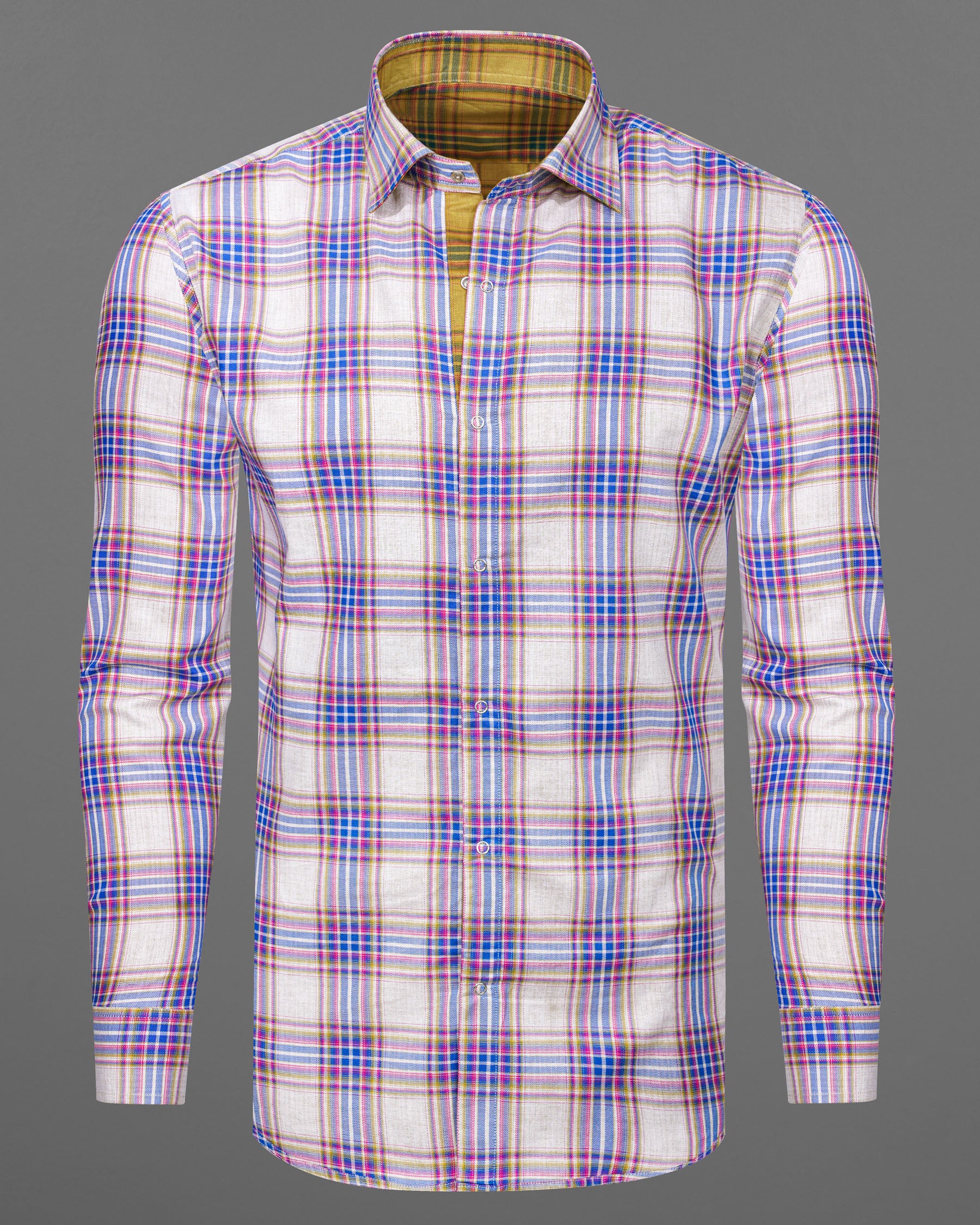 Taco Brown Plaid and Gainsboro Plaid Herringbone Reversible Shirt 7540-38, 7540-H-38, 7540-39, 7540-H-39, 7540-40, 7540-H-40, 7540-42, 7540-H-42, 7540-44, 7540-H-44, 7540-46, 7540-H-46, 7540-48, 7540-H-48, 7540-50, 7540-H-50, 7540-52, 7540-H-52