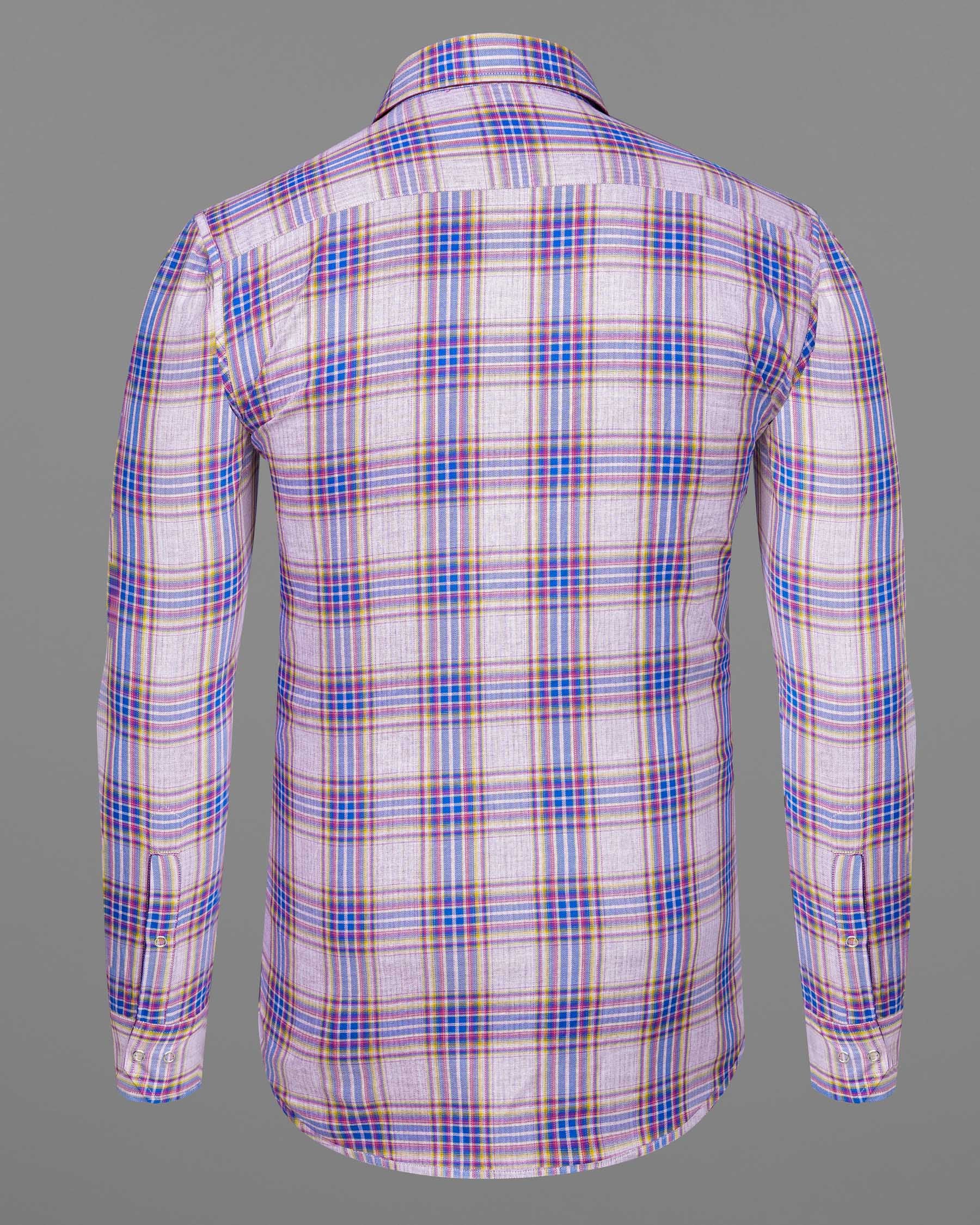 Mulberry Pink Plaid and Prelude Blue Plaid Herringbone Reversible Shirt 7541-38,7541-H-38,7541-39,7541-H-39,7541-40,7541-H-40,7541-42,7541-H-42,7541-44,7541-H-44,7541-46,7541-H-46,7541-48,7541-H-48,7541-50,7541-H-50,7541-52,7541-H-52