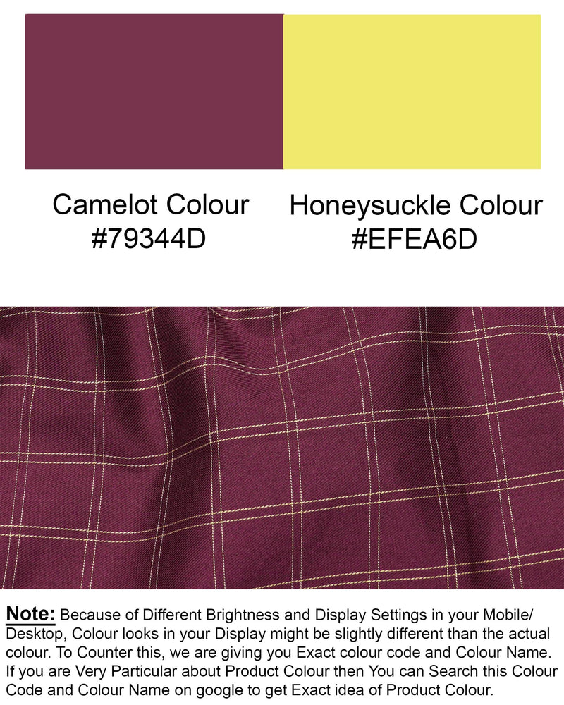 Camelot Wine Checkered Twill Premium Cotton Shirt 7543-CA-38, 7543-CA-H-38, 7543-CA-39, 7543-CA-H-39, 7543-CA-40, 7543-CA-H-40, 7543-CA-42, 7543-CA-H-42, 7543-CA-44, 7543-CA-H-44, 7543-CA-46, 7543-CA-H-46, 7543-CA-48, 7543-CA-H-48, 7543-CA-50, 7543-CA-H-50, 7543-CA-52, 7543-CA-H-52