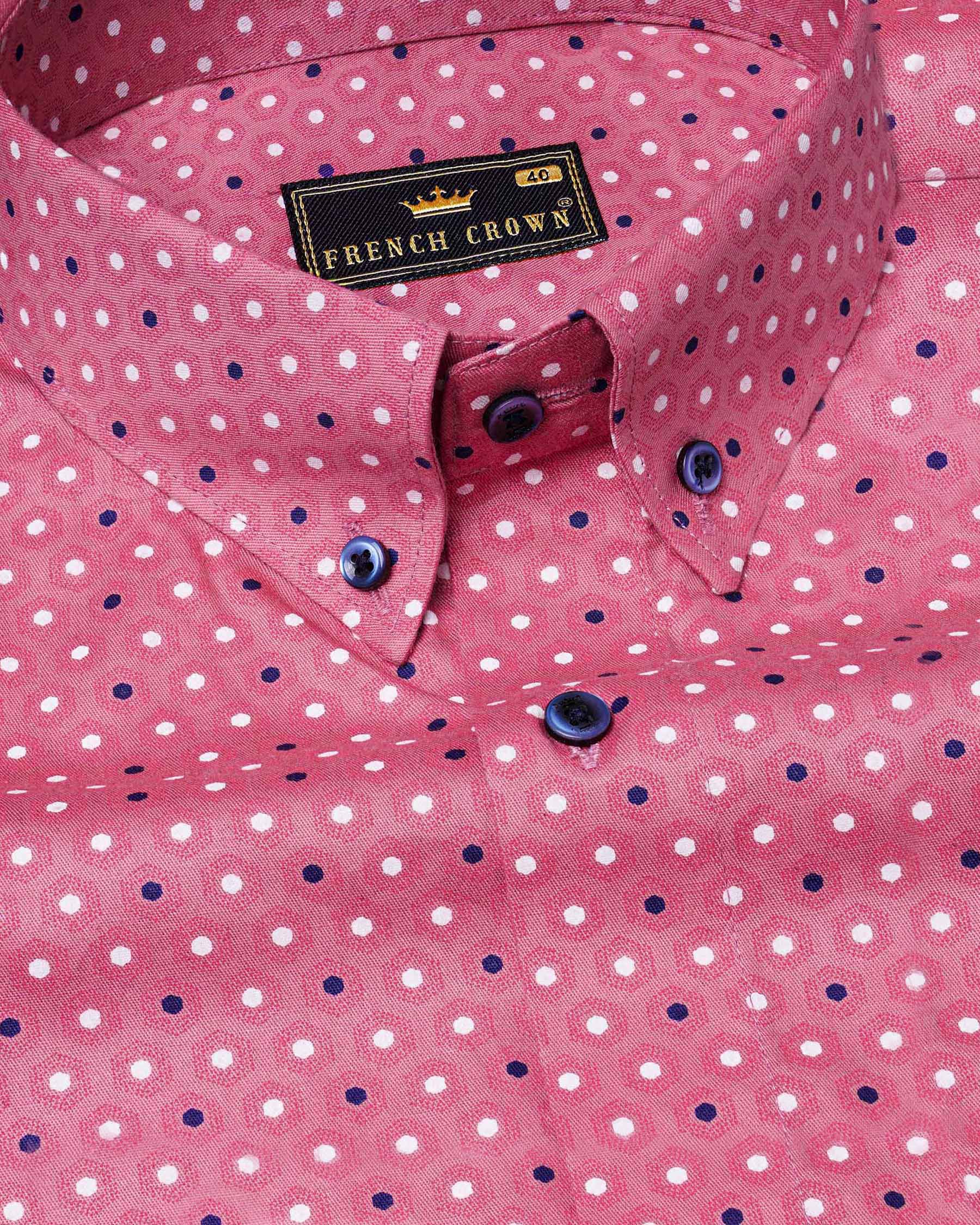 Charm Pink Hexagon Printed Super Soft Premium Cotton Shirt 7547-BD-BLE-38, 7547-BD-BLE-H-38, 7547-BD-BLE-39, 7547-BD-BLE-H-39, 7547-BD-BLE-40, 7547-BD-BLE-H-40, 7547-BD-BLE-42, 7547-BD-BLE-H-42, 7547-BD-BLE-44, 7547-BD-BLE-H-44, 7547-BD-BLE-46, 7547-BD-BLE-H-46, 7547-BD-BLE-48, 7547-BD-BLE-H-48, 7547-BD-BLE-50, 7547-BD-BLE-H-50, 7547-BD-BLE-52, 7547-BD-BLE-H-52