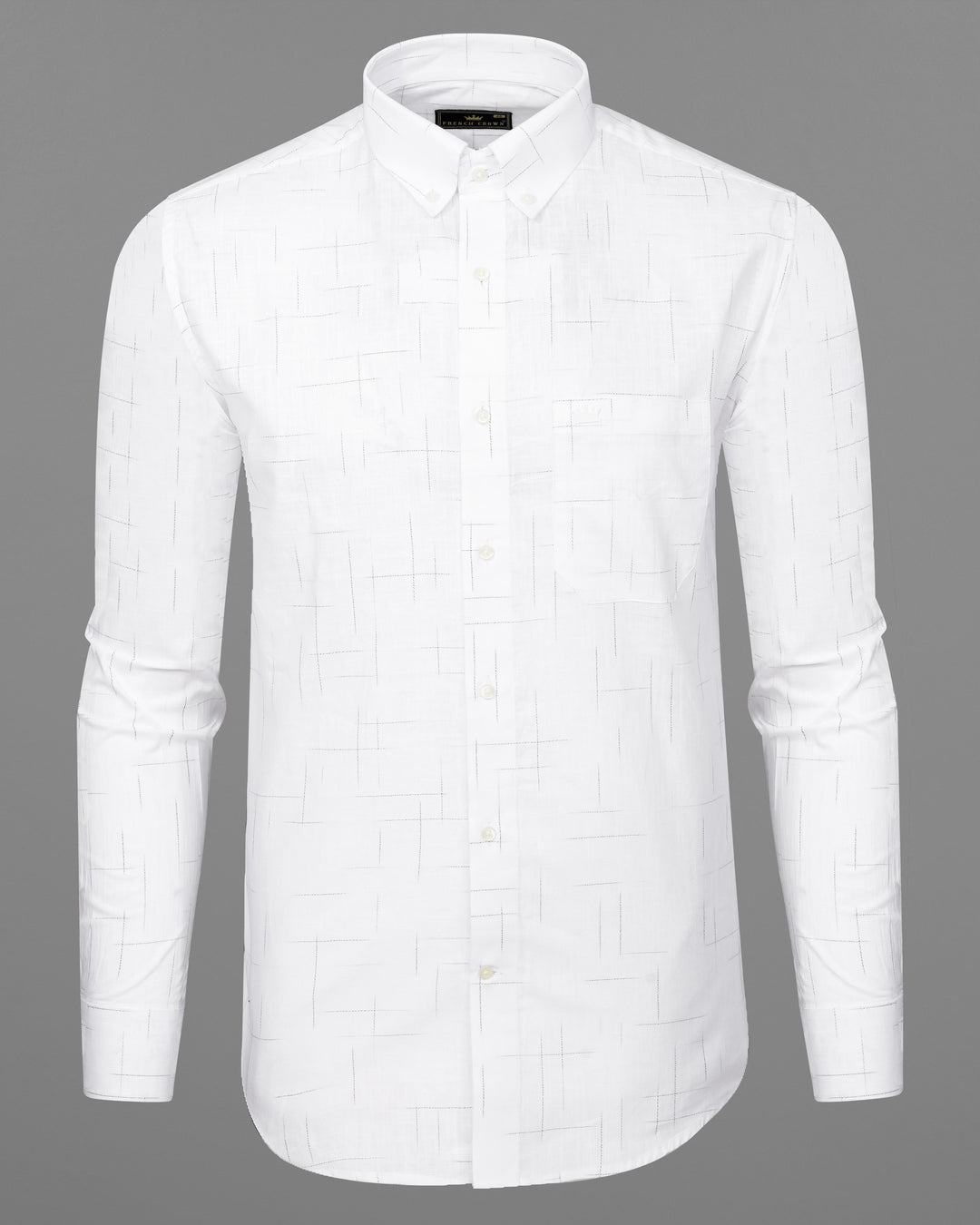 White Button-Down Linen Shirt