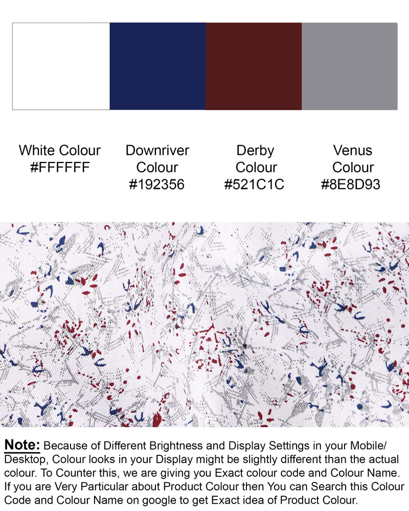 White and Downriver Blue Colour Sprint Printed Twill Premium Cotton Shirt 7560-BLE-38, 7560-BLE-H-38, 7560-BLE-39, 7560-BLE-H-39, 7560-BLE-40, 7560-BLE-H-40, 7560-BLE-42, 7560-BLE-H-42, 7560-BLE-44, 7560-BLE-H-44, 7560-BLE-46, 7560-BLE-H-46, 7560-BLE-48, 7560-BLE-H-48, 7560-BLE-50, 7560-BLE-H-50, 7560-BLE-52, 7560-BLE-H-52