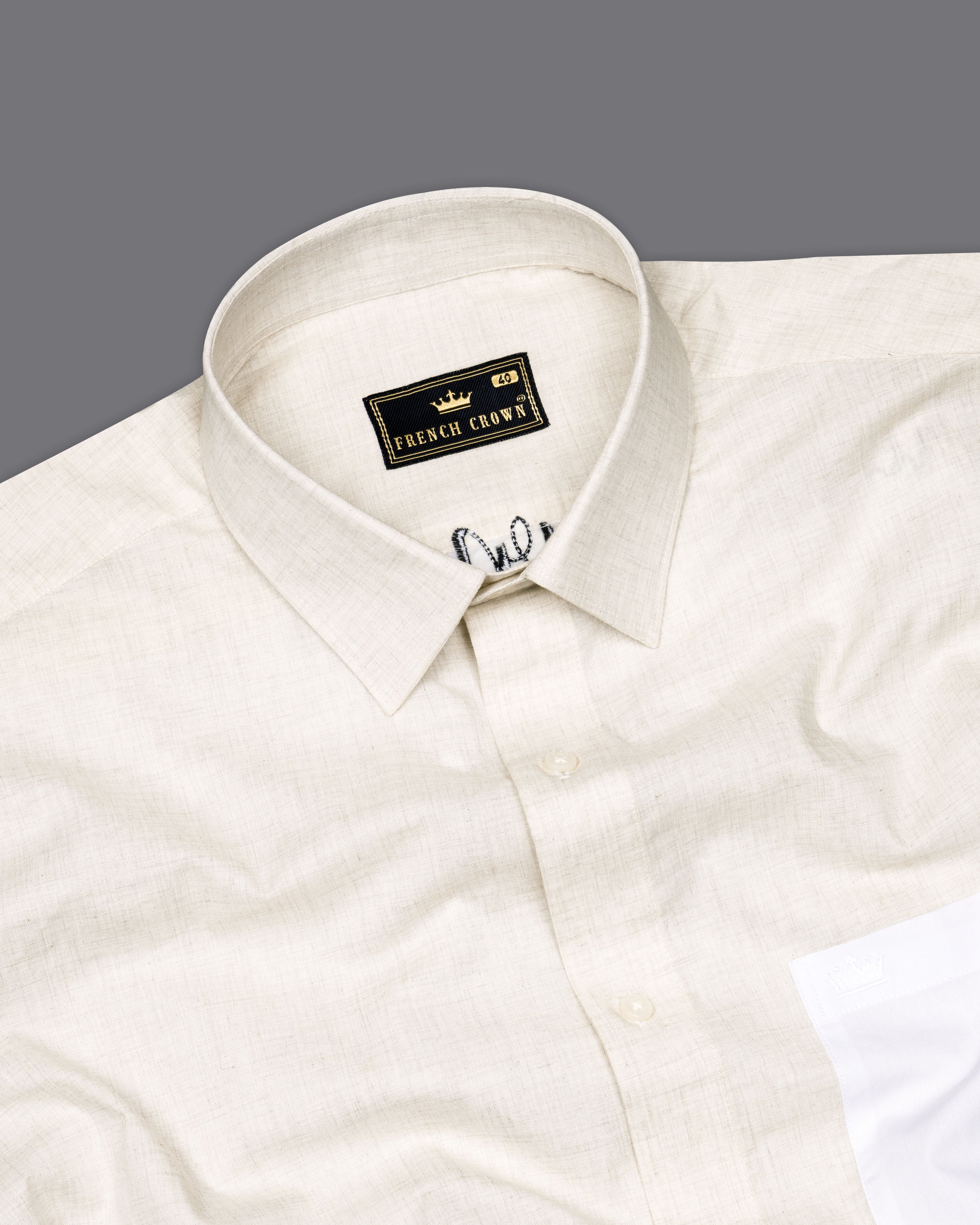 Armour Beige Signature Embroidered with White Patches Premium Cotton Shirt 7566-P310-E067-38, 7566-P310-E067-H-38, 7566-P310-E067-39, 7566-P310-E067-H-39, 7566-P310-E067-40, 7566-P310-E067-H-40, 7566-P310-E067-42, 7566-P310-E067-H-42, 7566-P310-E067-44, 7566-P310-E067-H-44, 7566-P310-E067-46, 7566-P310-E067-H-46, 7566-P310-E067-48, 7566-P310-E067-H-48, 7566-P310-E067-50, 7566-P310-E067-H-50, 7566-P310-E067-52, 7566-P310-E067-H-52