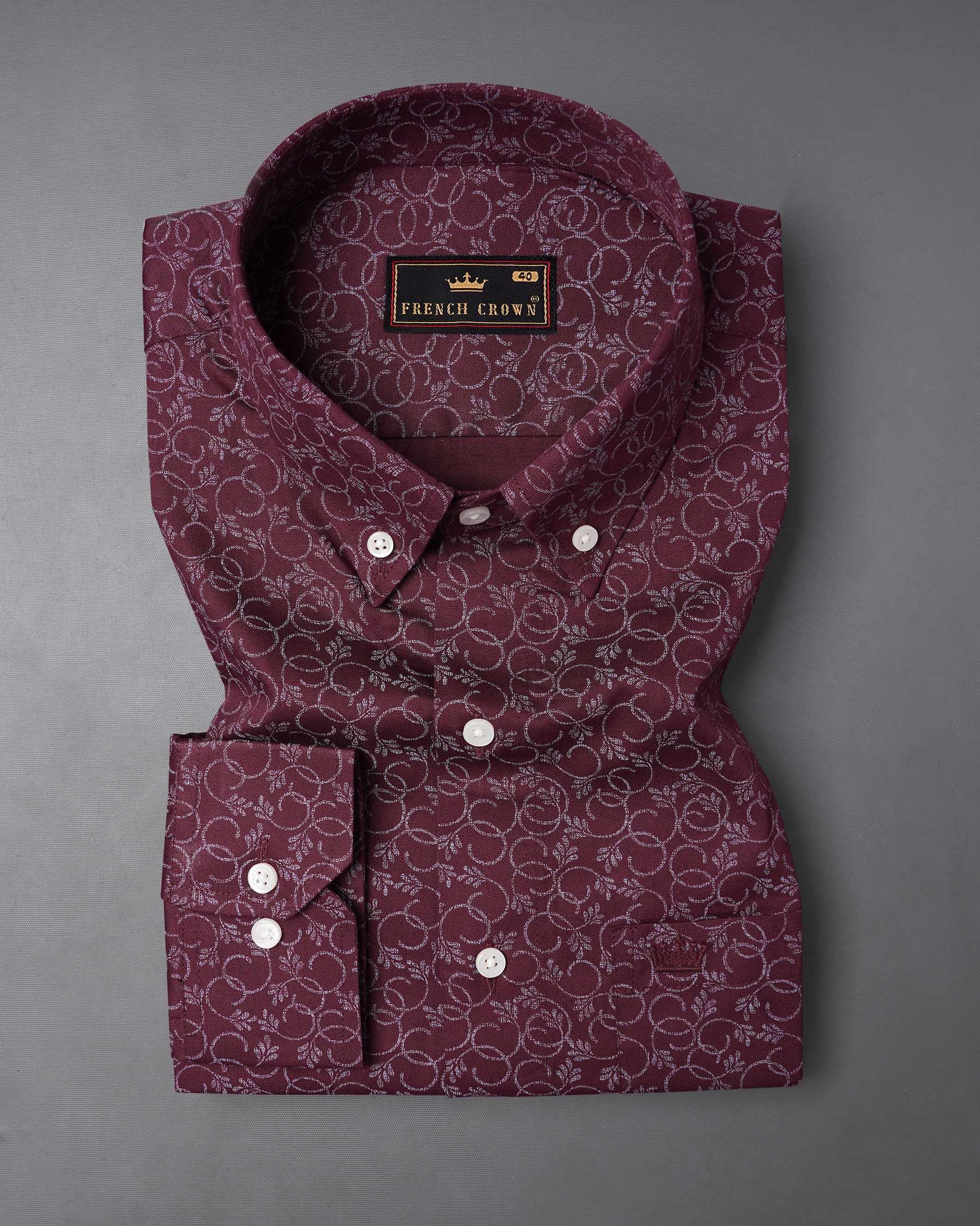 Wine Berry Ditzy Floral Twill Premium Cotton Shirt 7569-BD-38, 7569-BD-H-38, 7569-BD-39, 7569-BD-H-39, 7569-BD-40, 7569-BD-H-40, 7569-BD-42, 7569-BD-H-42, 7569-BD-44, 7569-BD-H-44, 7569-BD-46, 7569-BD-H-46, 7569-BD-48, 7569-BD-H-48, 7569-BD-50, 7569-BD-H-50, 7569-BD-52, 7569-BD-H-52