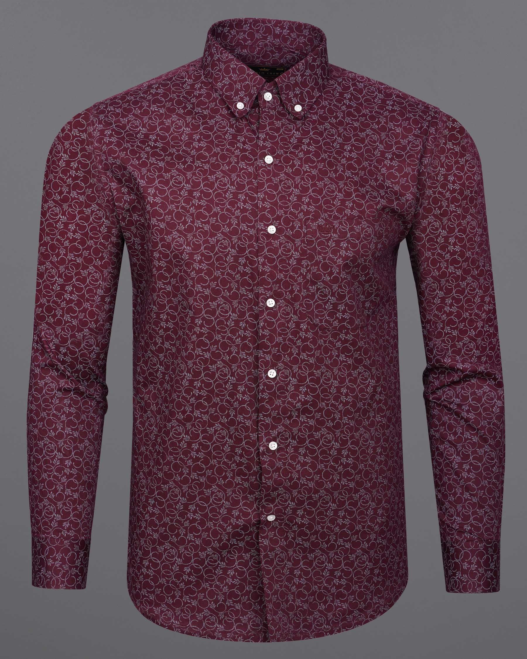 Wine Berry Ditzy Floral Twill Premium Cotton Shirt 7569-BD-38, 7569-BD-H-38, 7569-BD-39, 7569-BD-H-39, 7569-BD-40, 7569-BD-H-40, 7569-BD-42, 7569-BD-H-42, 7569-BD-44, 7569-BD-H-44, 7569-BD-46, 7569-BD-H-46, 7569-BD-48, 7569-BD-H-48, 7569-BD-50, 7569-BD-H-50, 7569-BD-52, 7569-BD-H-52