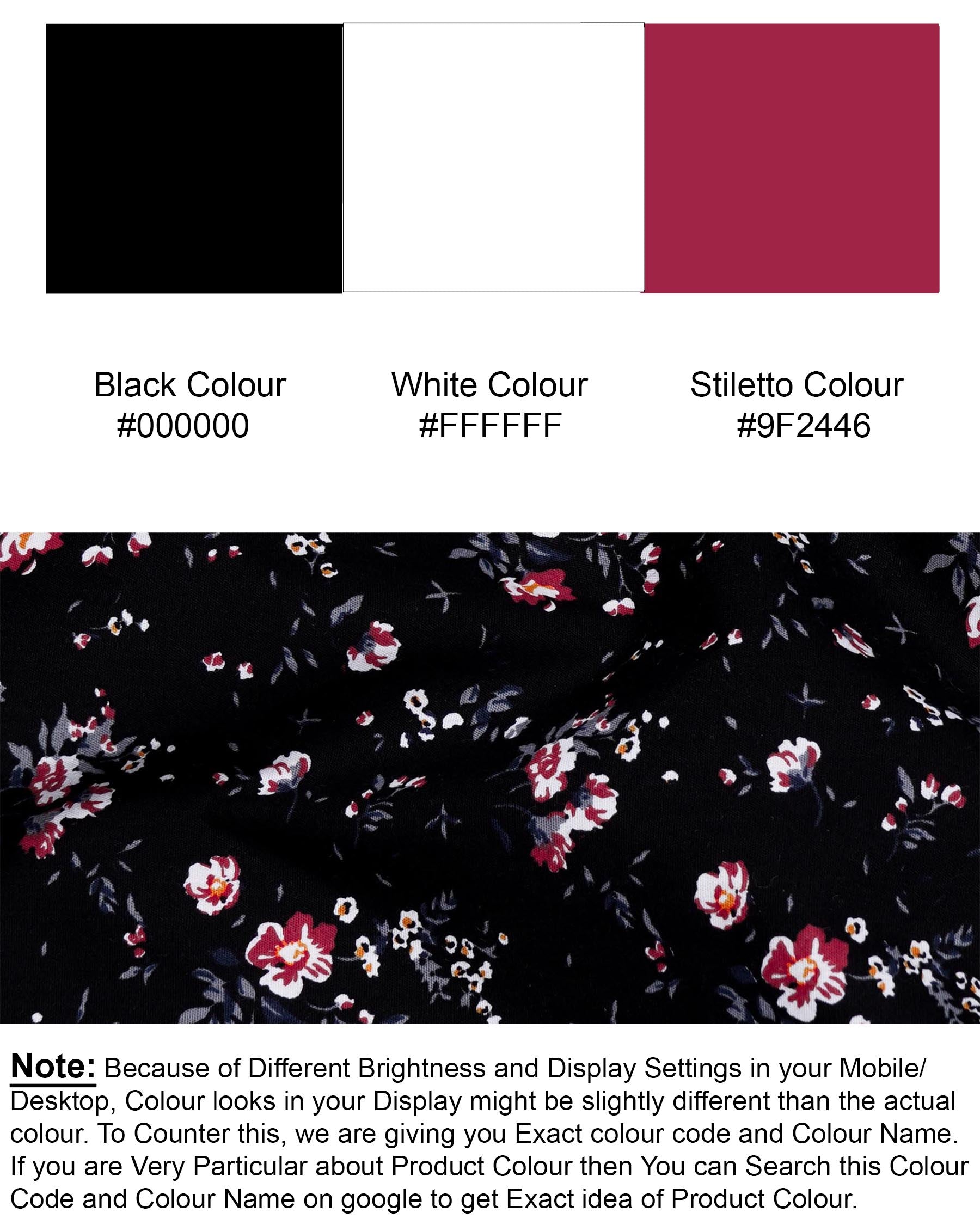 Jade Black Ditzy Floral Printed Twill Premium Cotton Shirt 7571-BLK-38, 7571-BLK-H-38, 7571-BLK-39, 7571-BLK-H-39, 7571-BLK-40, 7571-BLK-H-40, 7571-BLK-42, 7571-BLK-H-42, 7571-BLK-44, 7571-BLK-H-44, 7571-BLK-46, 7571-BLK-H-46, 7571-BLK-48, 7571-BLK-H-48, 7571-BLK-50, 7571-BLK-H-50, 7571-BLK-52, 7571-BLK-H-52