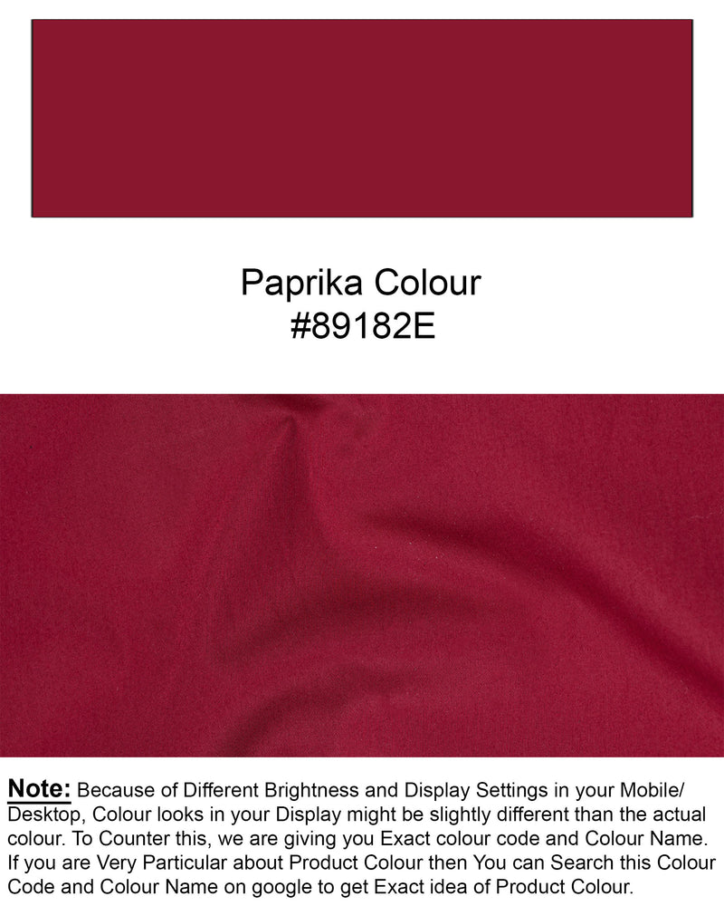 Paprika Red Super Soft Premium Cotton Short Sleeves Shirt 7579-BLK-38, 7579-BLK-H-38, 7579-BLK-39, 7579-BLK-H-39, 7579-BLK-40, 7579-BLK-H-40, 7579-BLK-42, 7579-BLK-H-42, 7579-BLK-44, 7579-BLK-H-44, 7579-BLK-46, 7579-BLK-H-46, 7579-BLK-48, 7579-BLK-H-48, 7579-BLK-50, 7579-BLK-H-50, 7579-BLK-52, 7579-BLK-H-52