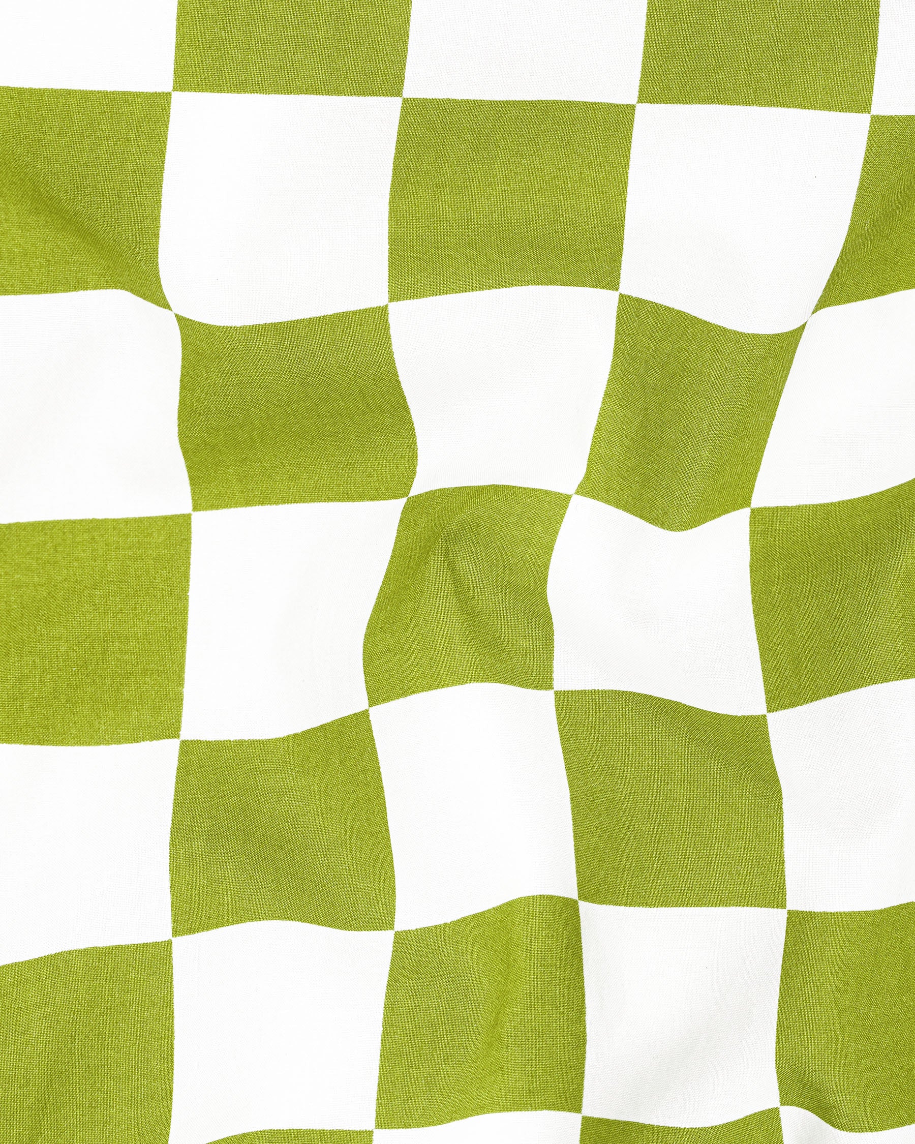 Citron Green and White Checked Premium Cotton Shirt 7581-38, 7581-H-38, 7581-39,7581-H-39, 7581-40, 7581-H-40, 7581-42, 7581-H-42, 7581-44, 7581-H-44, 7581-46, 7581-H-46, 7581-48, 7581-H-48, 7581-50, 7581-H-50, 7581-52, 7581-H-52