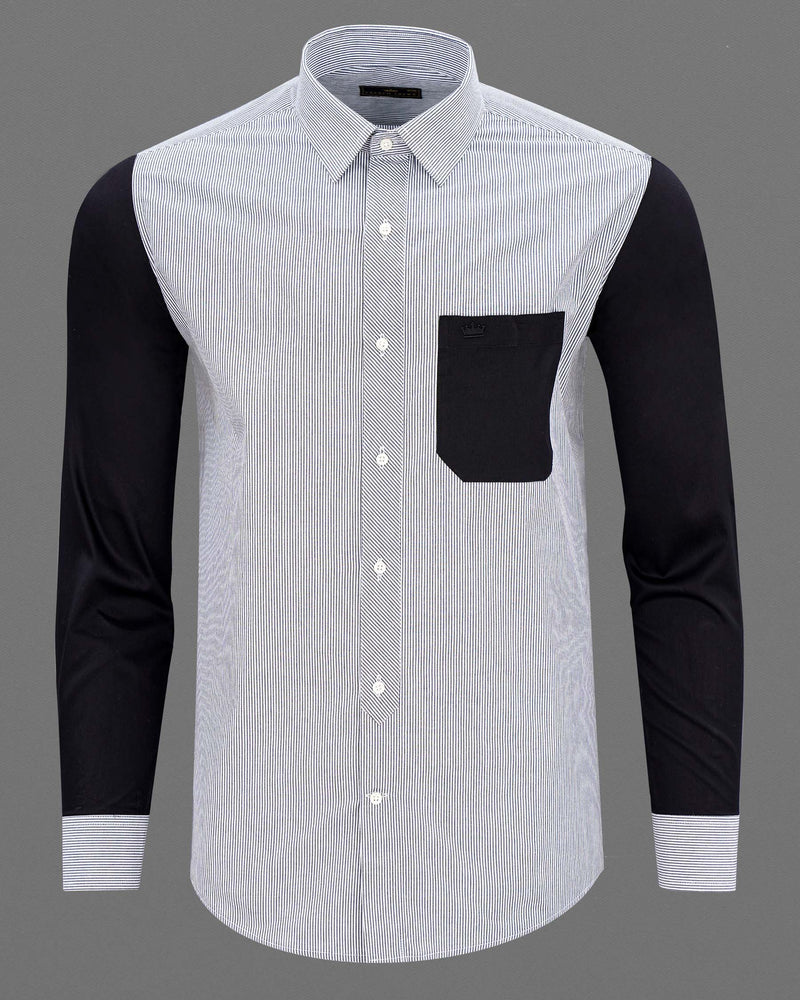 Jade Black and White Pin Striped Premium Cotton Designer Shirt 7595-P291-38, 7595-P291-H-38, 7595-P291-39,7595-P291-H-39, 7595-P291-40, 7595-P291-H-40, 7595-P291-42, 7595-P291-H-42, 7595-P291-44, 7595-P291-H-44, 7595-P291-46, 7595-P291-H-46, 7595-P291-48, 7595-P291-H-48, 7595-P291-50, 7595-P291-H-50, 7595-P291-52, 7595-P291-H-52