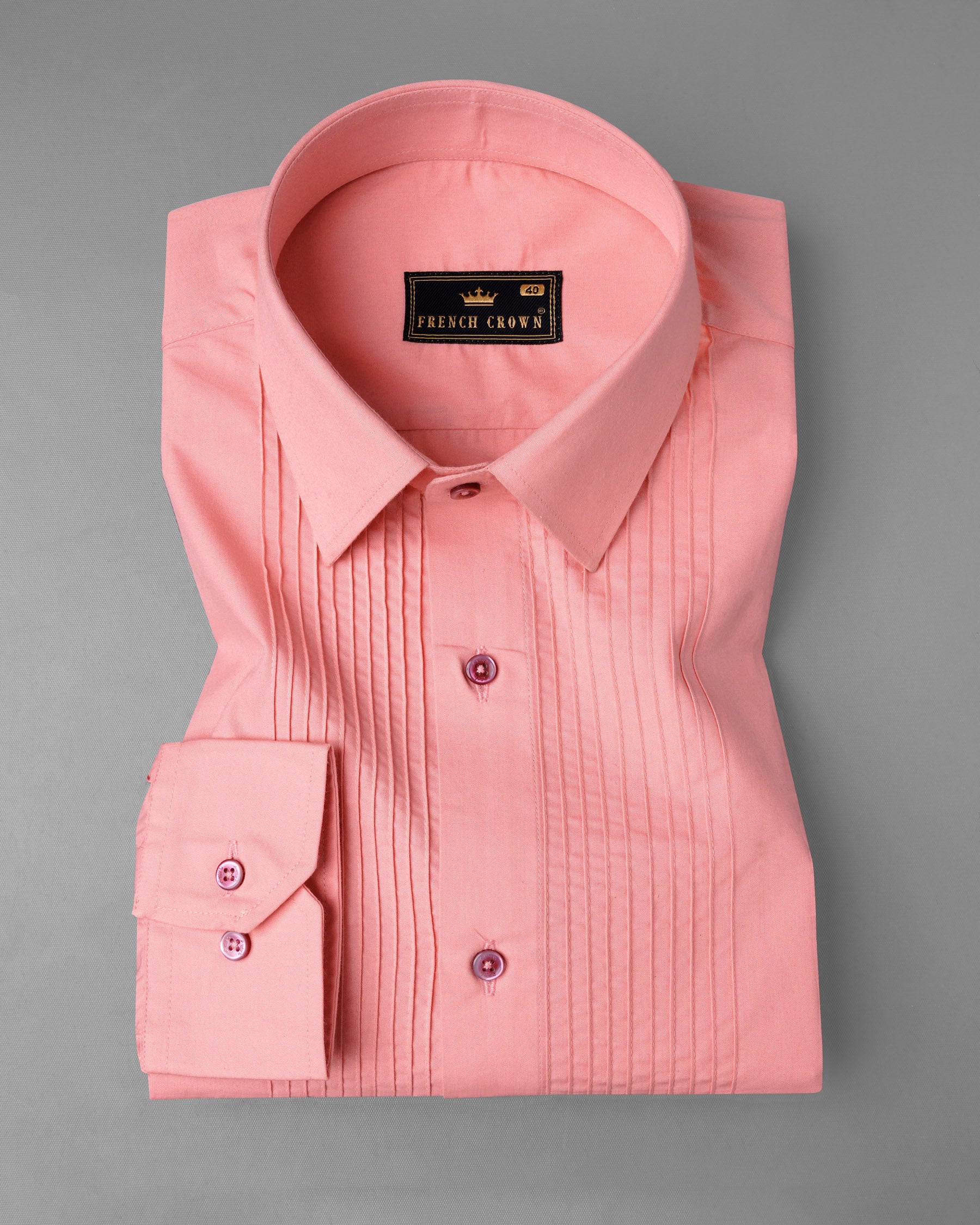 Sundown Pink Pin Tucks Premium Cotton Tuxedo Shirt 7604-TXD-MN-38, 7604-TXD-MN-H-38, 7604-TXD-MN-39, 7604-TXD-MN-H-39, 7604-TXD-MN-40, 7604-TXD-MN-H-40, 7604-TXD-MN-42, 7604-TXD-MN-H-42, 7604-TXD-MN-44, 7604-TXD-MN-H-44, 7604-TXD-MN-46, 7604-TXD-MN-H-46, 7604-TXD-MN-48, 7604-TXD-MN-H-48, 7604-TXD-MN-50, 7604-TXD-MN-H-50, 7604-TXD-MN-52, 7604-TXD-MN-H-52