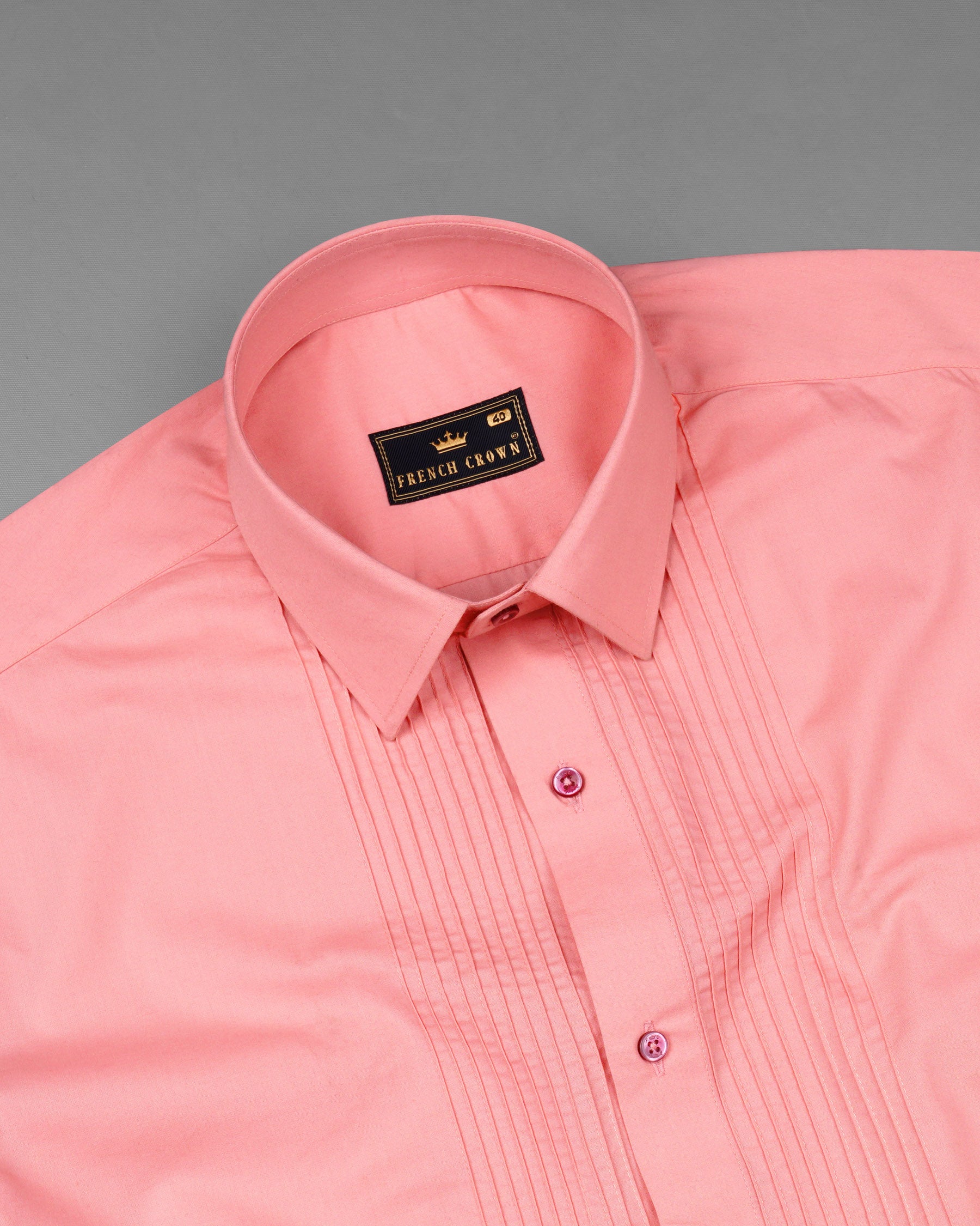 Sundown Pink Pin Tucks Premium Cotton Tuxedo Shirt 7604-TXD-MN-38, 7604-TXD-MN-H-38, 7604-TXD-MN-39, 7604-TXD-MN-H-39, 7604-TXD-MN-40, 7604-TXD-MN-H-40, 7604-TXD-MN-42, 7604-TXD-MN-H-42, 7604-TXD-MN-44, 7604-TXD-MN-H-44, 7604-TXD-MN-46, 7604-TXD-MN-H-46, 7604-TXD-MN-48, 7604-TXD-MN-H-48, 7604-TXD-MN-50, 7604-TXD-MN-H-50, 7604-TXD-MN-52, 7604-TXD-MN-H-52