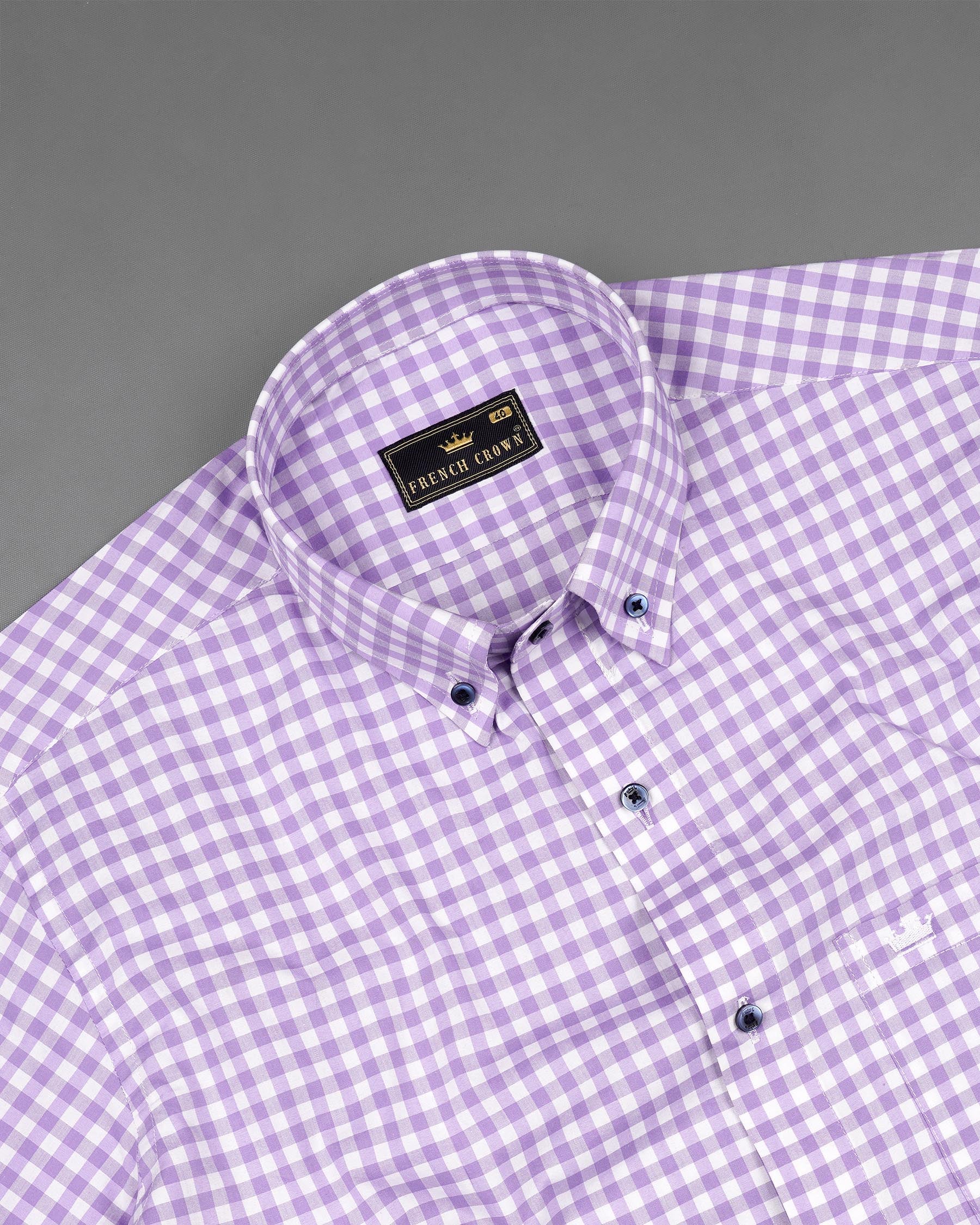 Opera Mauve Purple Gingham Checkered Premium Cotton Shirt 7608-BD-BLE-38, 7608-BD-BLE-H-38, 7608-BD-BLE-39, 7608-BD-BLE-H-39, 7608-BD-BLE-40, 7608-BD-BLE-H-40, 7608-BD-BLE-42, 7608-BD-BLE-H-42, 7608-BD-BLE-44, 7608-BD-BLE-H-44, 7608-BD-BLE-46, 7608-BD-BLE-H-46, 7608-BD-BLE-48, 7608-BD-BLE-H-48, 7608-BD-BLE-50, 7608-BD-BLE-H-50, 7608-BD-BLE-52, 7608-BD-BLE-H-52