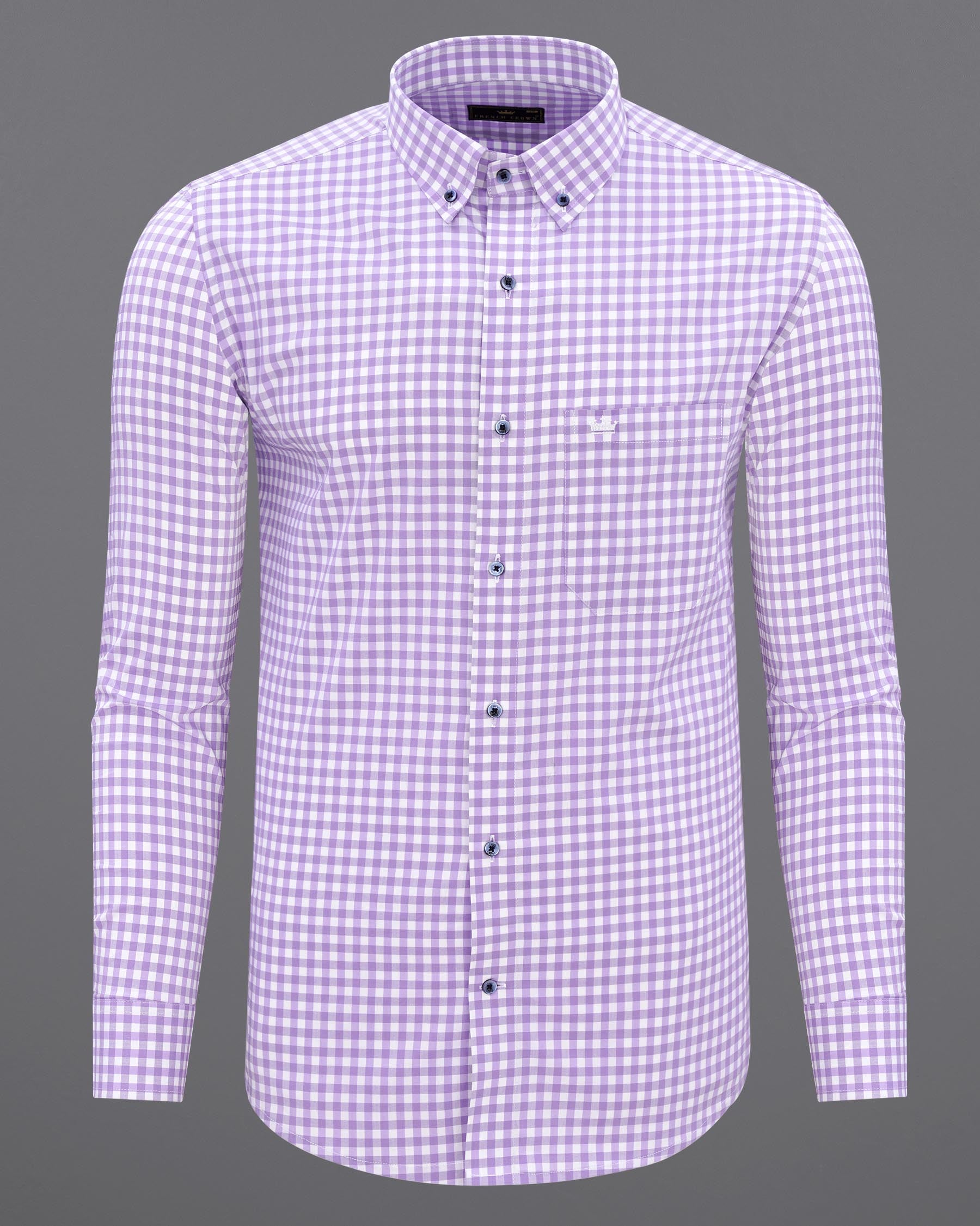 Opera Mauve Purple Gingham Checkered Premium Cotton Shirt 7608-BD-BLE-38, 7608-BD-BLE-H-38, 7608-BD-BLE-39, 7608-BD-BLE-H-39, 7608-BD-BLE-40, 7608-BD-BLE-H-40, 7608-BD-BLE-42, 7608-BD-BLE-H-42, 7608-BD-BLE-44, 7608-BD-BLE-H-44, 7608-BD-BLE-46, 7608-BD-BLE-H-46, 7608-BD-BLE-48, 7608-BD-BLE-H-48, 7608-BD-BLE-50, 7608-BD-BLE-H-50, 7608-BD-BLE-52, 7608-BD-BLE-H-52