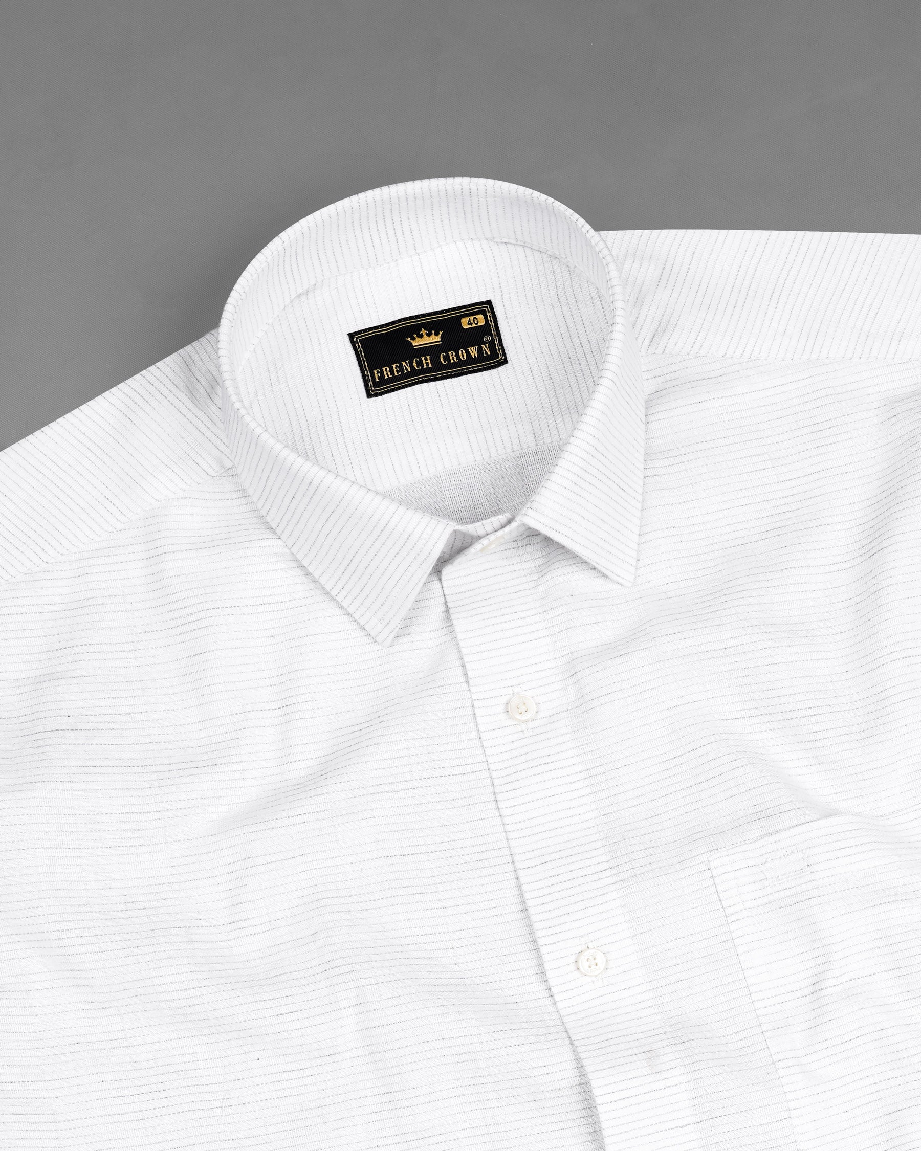 Bright White Striped Dobby Textured Premium Giza Cotton Shirt 7614-38, 7614-H-38, 7614-39,7614-H-39, 7614-40, 7614-H-40, 7614-42, 7614-H-42, 7614-44, 7614-H-44, 7614-46, 7614-H-46, 7614-48, 7614-H-48, 7614-50, 7614-H-50, 7614-52, 7614-H-52