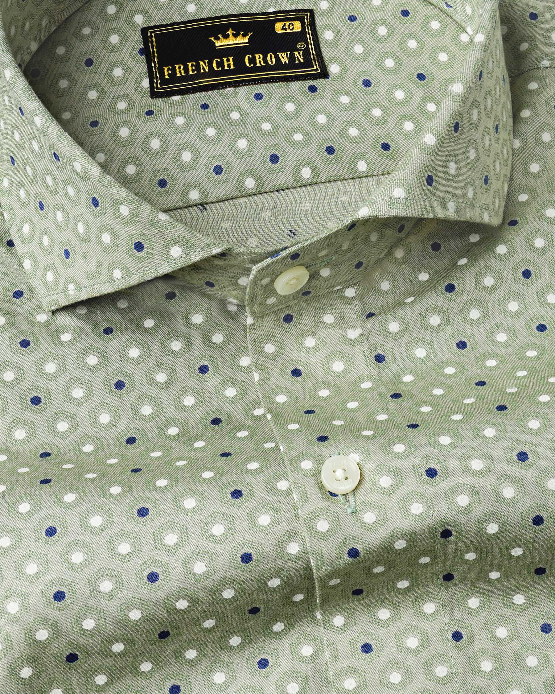 Ash Green Printed Twill Premium Cotton Shirt 7620-CA-38, 7620-CA-H-38, 7620-CA-39,7620-CA-H-39, 7620-CA-40, 7620-CA-H-40, 7620-CA-42, 7620-CA-H-42, 7620-CA-44, 7620-CA-H-44, 7620-CA-46, 7620-CA-H-46, 7620-CA-48, 7620-CA-H-48, 7620-CA-50, 7620-CA-H-50, 7620-CA-52, 7620-CA-H-52