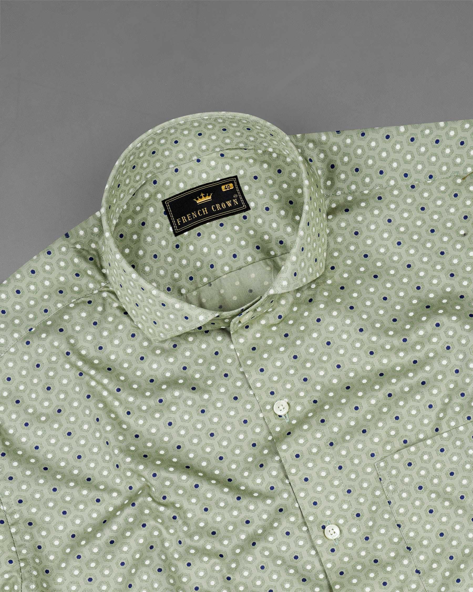 Ash Green Printed Twill Premium Cotton Shirt 7620-CA-38, 7620-CA-H-38, 7620-CA-39,7620-CA-H-39, 7620-CA-40, 7620-CA-H-40, 7620-CA-42, 7620-CA-H-42, 7620-CA-44, 7620-CA-H-44, 7620-CA-46, 7620-CA-H-46, 7620-CA-48, 7620-CA-H-48, 7620-CA-50, 7620-CA-H-50, 7620-CA-52, 7620-CA-H-52