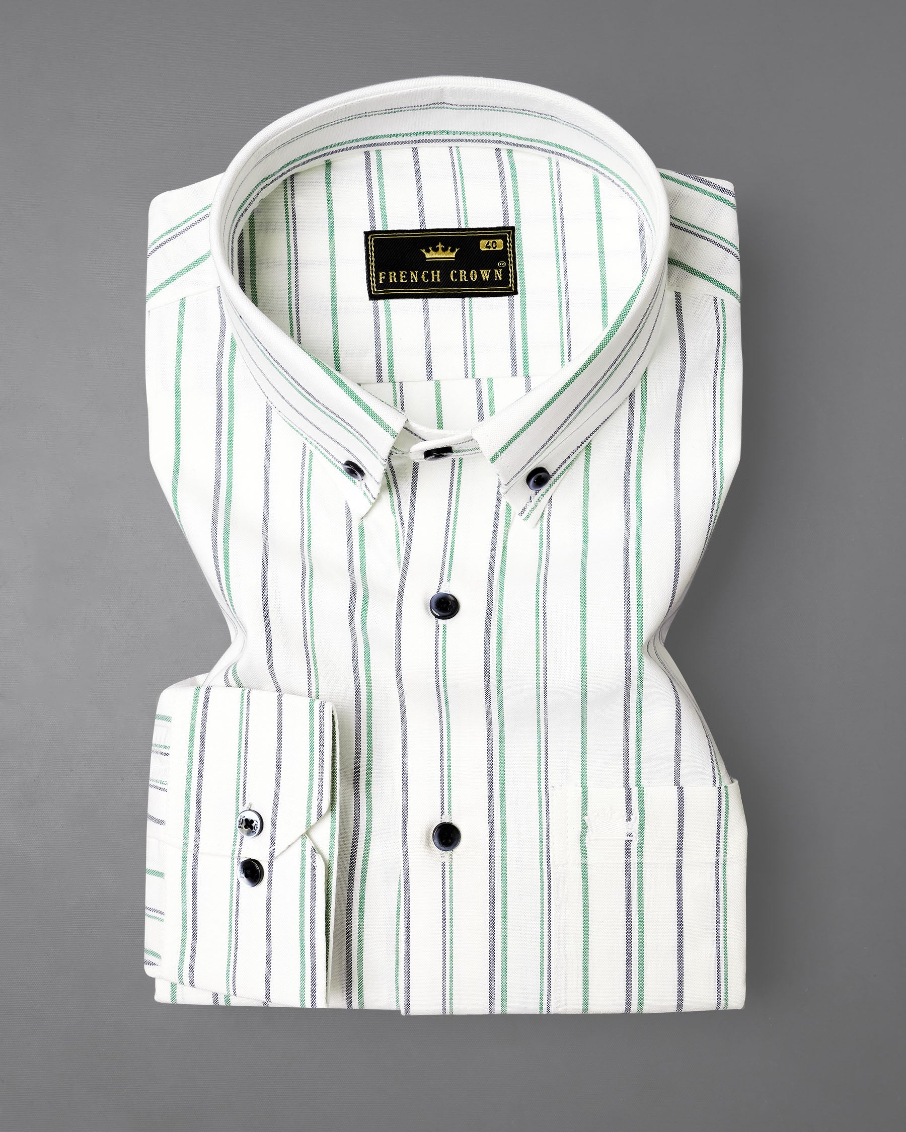 Off White Neptune Green And Martini Gray Striped Royal Oxford Shirt 7626-BD-BLE-38, 7626-BD-BLE-H-38, 7626-BD-BLE-39,7626-BD-BLE-H-39, 7626-BD-BLE-40, 7626-BD-BLE-H-40, 7626-BD-BLE-42, 7626-BD-BLE-H-42, 7626-BD-BLE-44, 7626-BD-BLE-H-44, 7626-BD-BLE-46, 7626-BD-BLE-H-46, 7626-BD-BLE-48, 7626-BD-BLE-H-48, 7626-BD-BLE-50, 7626-BD-BLE-H-50, 7626-BD-BLE-52, 7626-BD-BLE-H-52