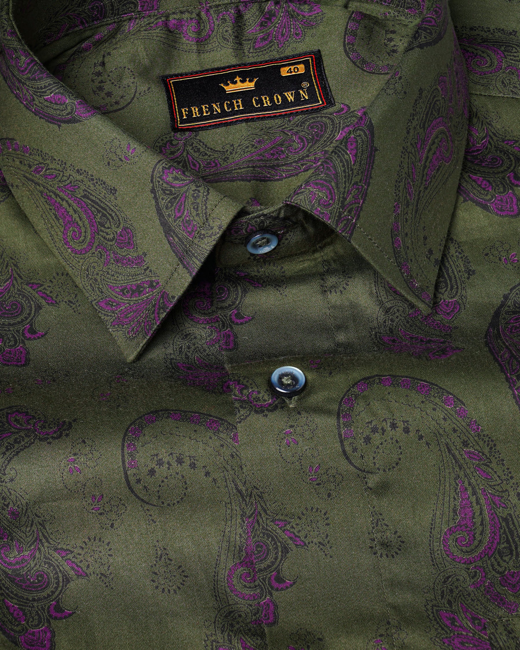 Cactus Green Paisley Printed Soft Premium Cotton Shirt 7629-GR-38, 7629-GR-H-38, 7629-GR-39,7629-GR-H-39, 7629-GR-40, 7629-GR-H-40, 7629-GR-42, 7629-GR-H-42, 7629-GR-44, 7629-GR-H-44, 7629-GR-46, 7629-GR-H-46, 7629-GR-48, 7629-GR-H-48, 7629-GR-50, 7629-GR-H-50, 7629-GR-52, 7629-GR-H-52