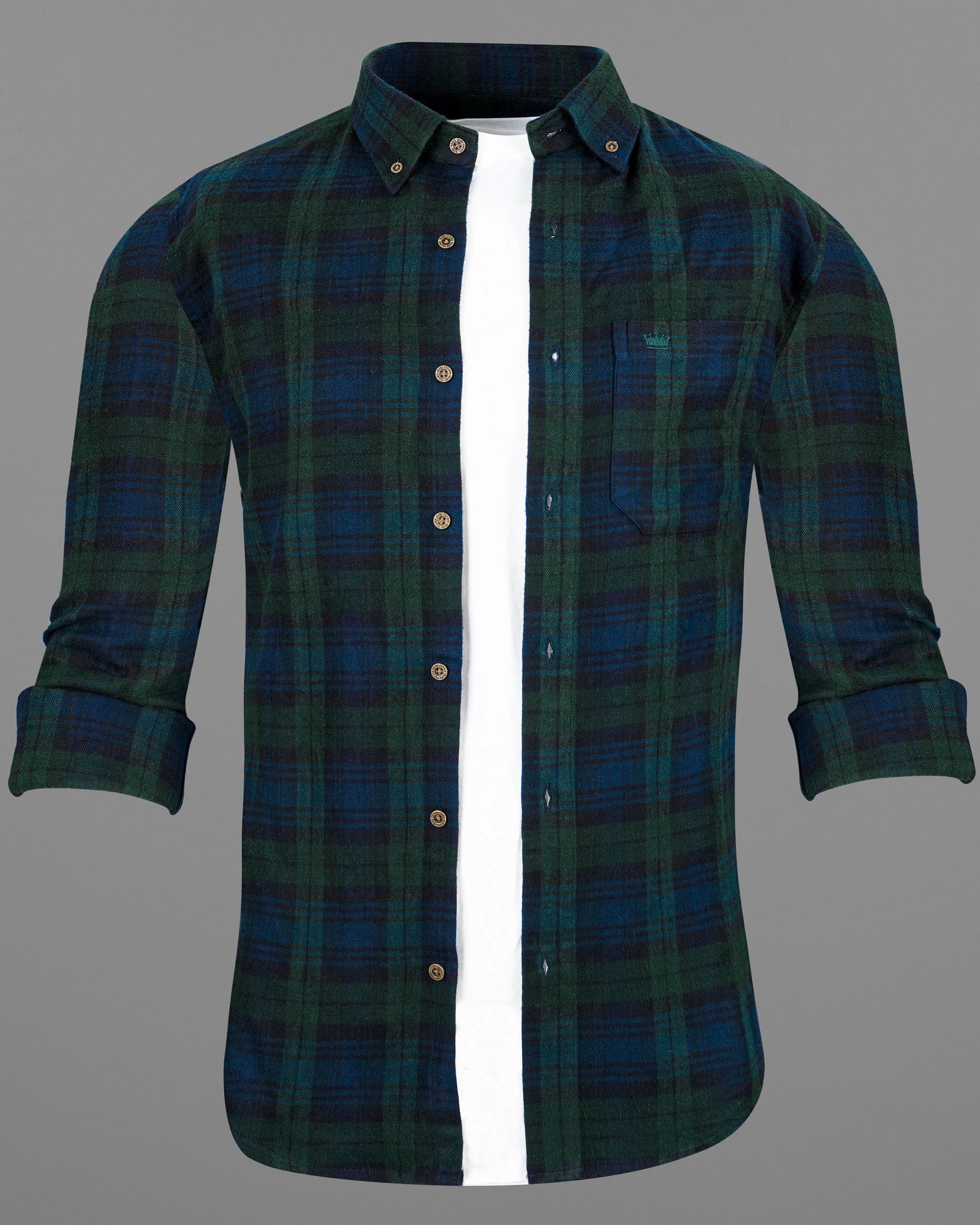 Dianne Blue with Charcoal Green Plaid Flannel Overshirt 7637-BD-MB-38, 7637-BD-MB-H-38, 7637-BD-MB-39,7637-BD-MB-H-39, 7637-BD-MB-40, 7637-BD-MB-H-40, 7637-BD-MB-42, 7637-BD-MB-H-42, 7637-BD-MB-44, 7637-BD-MB-H-44, 7637-BD-MB-46, 7637-BD-MB-H-46, 7637-BD-MB-48, 7637-BD-MB-H-48, 7637-BD-MB-50, 7637-BD-MB-H-50, 7637-BD-MB-52, 7637-BD-MB-H-52