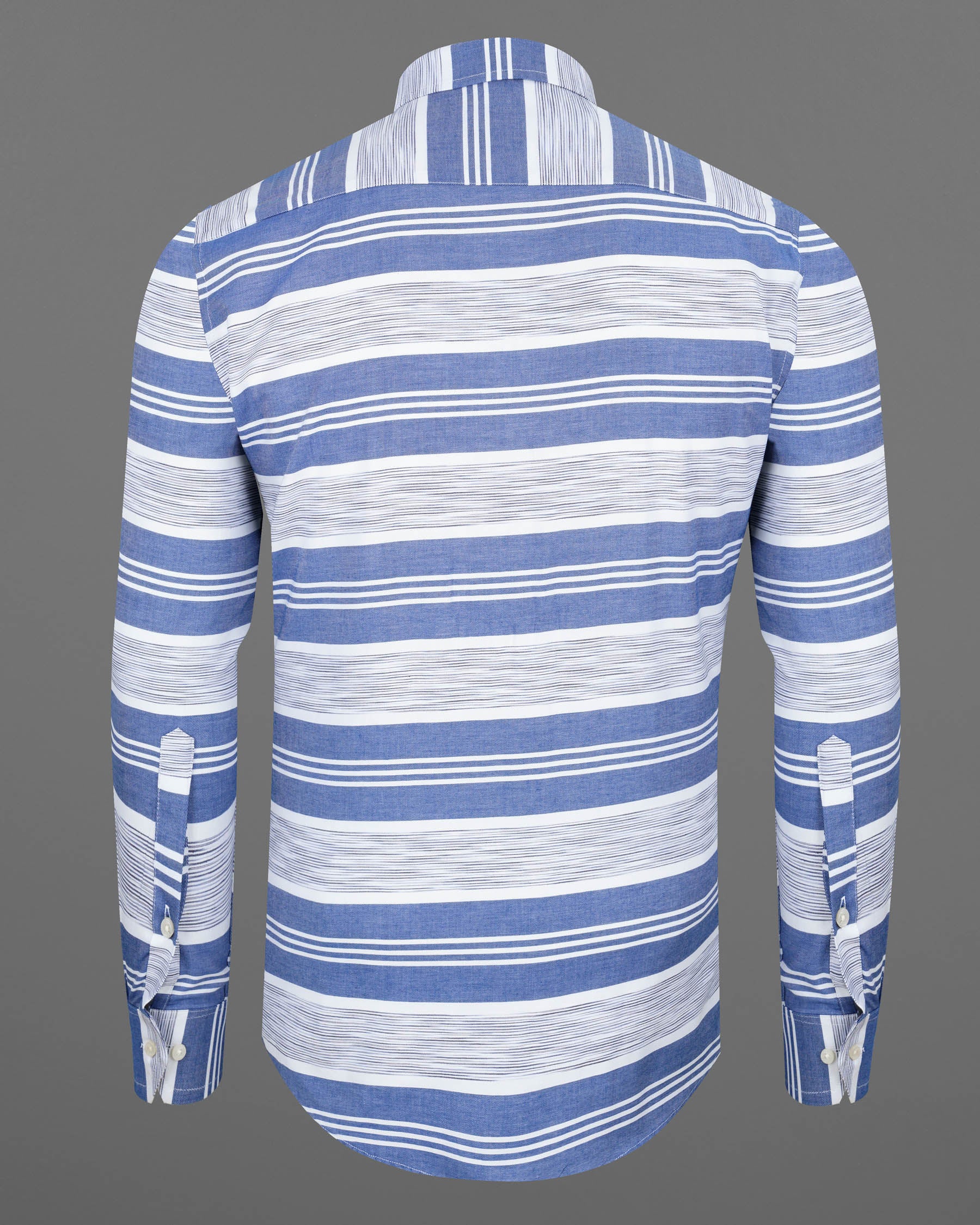 Scampi Blue and White Striped Twill Premium Cotton Shirt 7644-BD-38, 7644-BD-H-38, 7644-BD-39,7644-BD-H-39, 7644-BD-40, 7644-BD-H-40, 7644-BD-42, 7644-BD-H-42, 7644-BD-44, 7644-BD-H-44, 7644-BD-46, 7644-BD-H-46, 7644-BD-48, 7644-BD-H-48, 7644-BD-50, 7644-BD-H-50, 7644-BD-52, 7644-BD-H-52