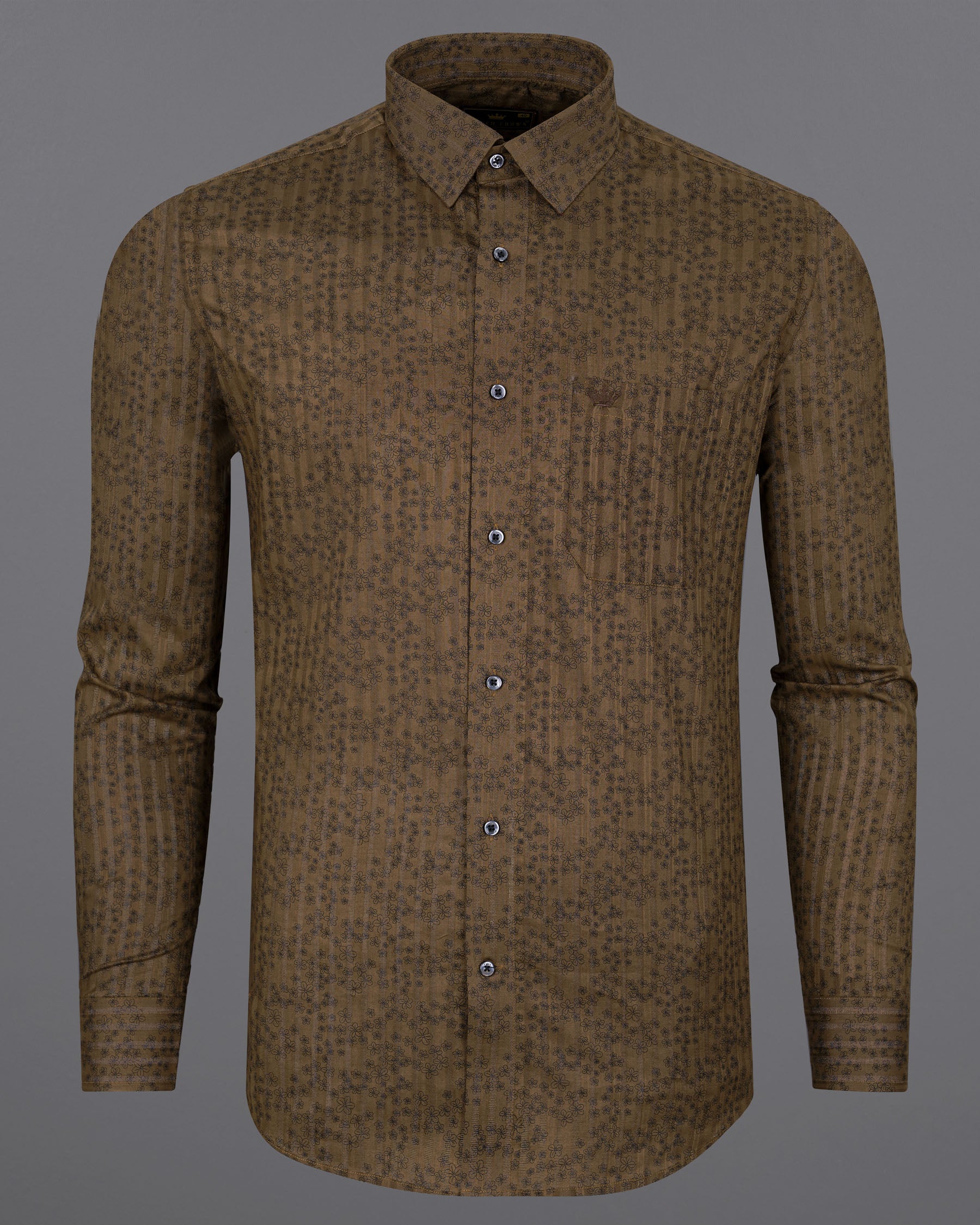 Deep Coffee Brown Ditzy Floral Dobby Textured Premium Giza Cotton Shirt 7645-BLK-38, 7645-BLK-H-38, 7645-BLK-39,7645-BLK-H-39, 7645-BLK-40, 7645-BLK-H-40, 7645-BLK-42, 7645-BLK-H-42, 7645-BLK-44, 7645-BLK-H-44, 7645-BLK-46, 7645-BLK-H-46, 7645-BLK-48, 7645-BLK-H-48, 7645-BLK-50, 7645-BLK-H-50, 7645-BLK-52, 7645-BLK-H-52