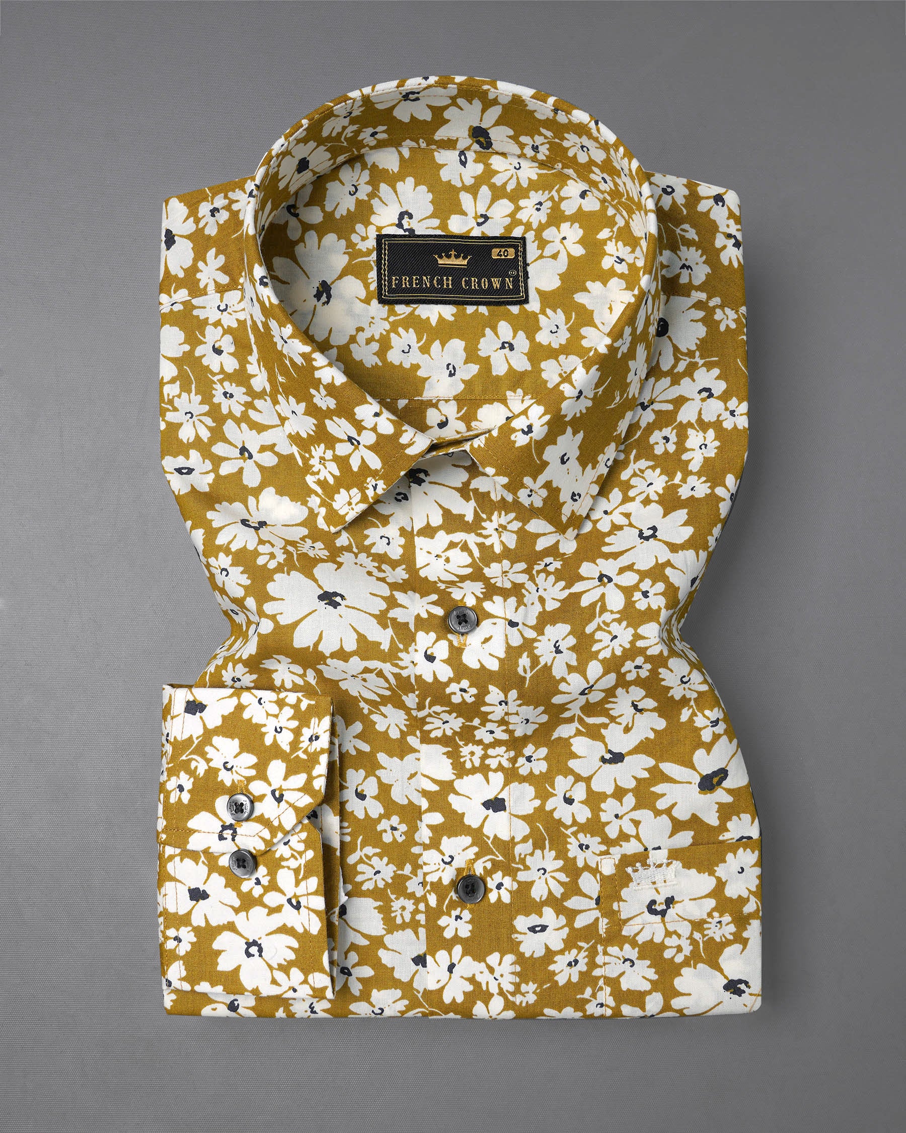 Alpine Brown Floral Printed Premium Cotton Shirt 7646-BLK-38, 7646-BLK-H-38, 7646-BLK-39,7646-BLK-H-39, 7646-BLK-40, 7646-BLK-H-40, 7646-BLK-42, 7646-BLK-H-42, 7646-BLK-44, 7646-BLK-H-44, 7646-BLK-46, 7646-BLK-H-46, 7646-BLK-48, 7646-BLK-H-48, 7646-BLK-50, 7646-BLK-H-50, 7646-BLK-52, 7646-BLK-H-52