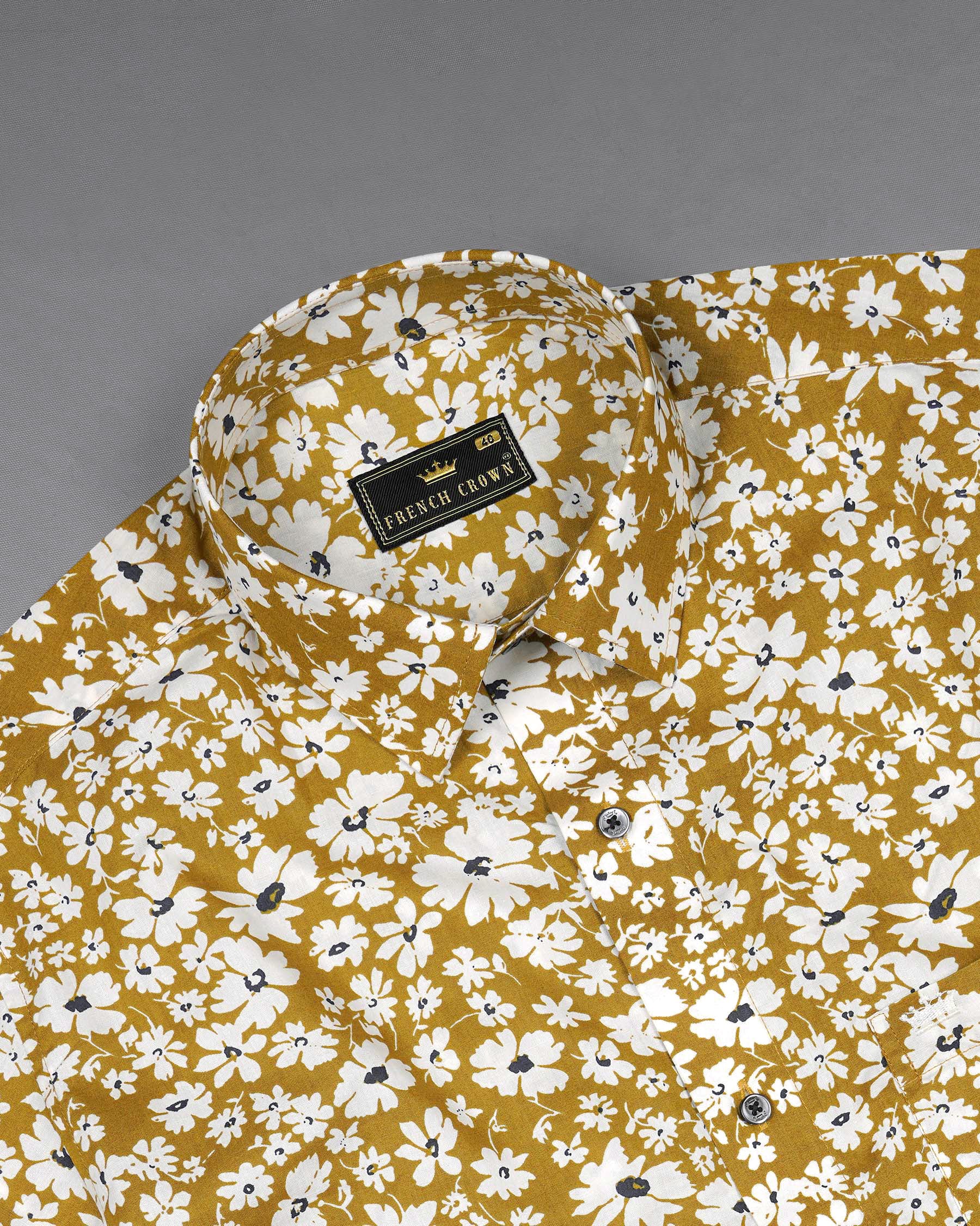 Alpine Brown Floral Printed Premium Cotton Shirt 7646-BLK-38, 7646-BLK-H-38, 7646-BLK-39,7646-BLK-H-39, 7646-BLK-40, 7646-BLK-H-40, 7646-BLK-42, 7646-BLK-H-42, 7646-BLK-44, 7646-BLK-H-44, 7646-BLK-46, 7646-BLK-H-46, 7646-BLK-48, 7646-BLK-H-48, 7646-BLK-50, 7646-BLK-H-50, 7646-BLK-52, 7646-BLK-H-52