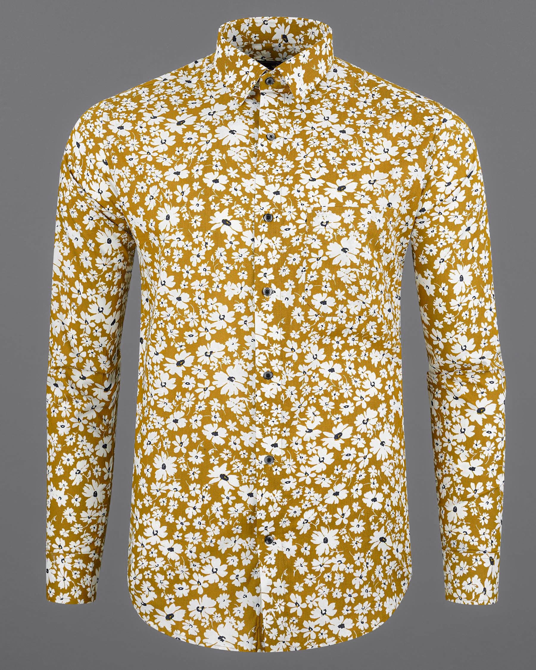 Alpine Brown Floral Printed Premium Cotton Shirt 7646-BLK-38, 7646-BLK-H-38, 7646-BLK-39,7646-BLK-H-39, 7646-BLK-40, 7646-BLK-H-40, 7646-BLK-42, 7646-BLK-H-42, 7646-BLK-44, 7646-BLK-H-44, 7646-BLK-46, 7646-BLK-H-46, 7646-BLK-48, 7646-BLK-H-48, 7646-BLK-50, 7646-BLK-H-50, 7646-BLK-52, 7646-BLK-H-52