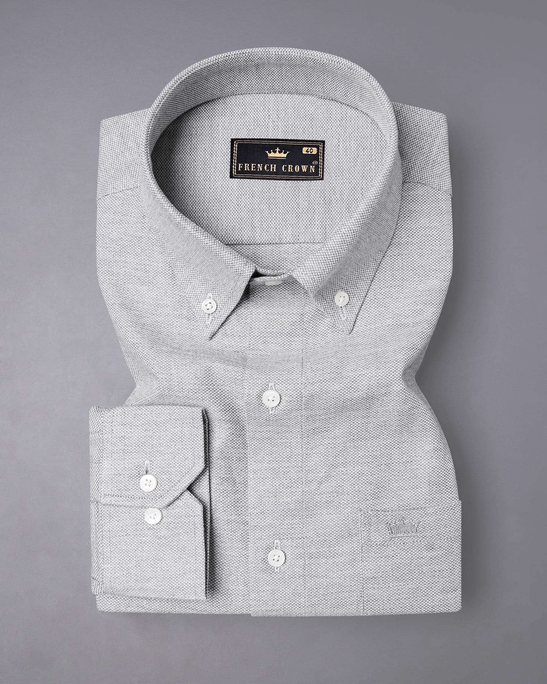 Heather Gray Dobby Textured Premium Giza Cotton Shirt 7649-BD-38, 7649-BD-H-38, 7649-BD-39,7649-BD-H-39, 7649-BD-40, 7649-BD-H-40, 7649-BD-42, 7649-BD-H-42, 7649-BD-44, 7649-BD-H-44, 7649-BD-46, 7649-BD-H-46, 7649-BD-48, 7649-BD-H-48, 7649-BD-50, 7649-BD-H-50, 7649-BD-52, 7649-BD-H-52