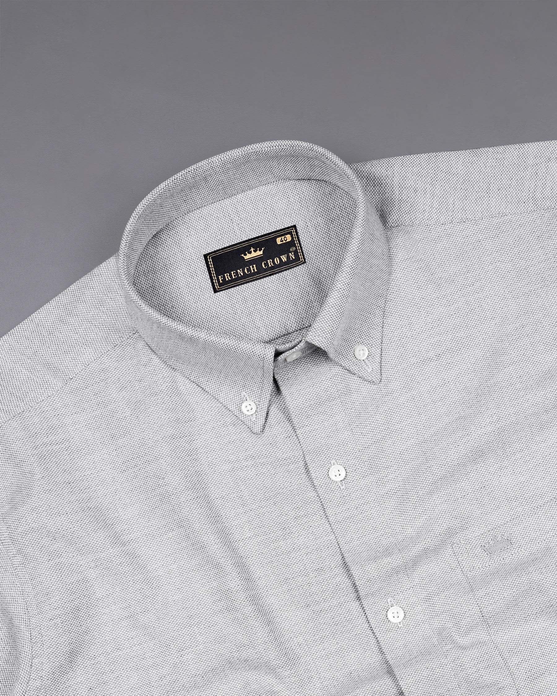 Heather Gray Dobby Textured Premium Giza Cotton Shirt 7649-BD-38, 7649-BD-H-38, 7649-BD-39,7649-BD-H-39, 7649-BD-40, 7649-BD-H-40, 7649-BD-42, 7649-BD-H-42, 7649-BD-44, 7649-BD-H-44, 7649-BD-46, 7649-BD-H-46, 7649-BD-48, 7649-BD-H-48, 7649-BD-50, 7649-BD-H-50, 7649-BD-52, 7649-BD-H-52