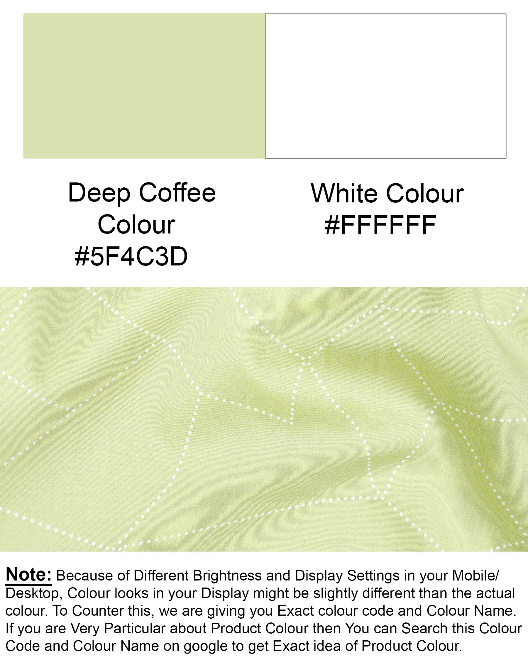 Deep Coffee Green Geometric Printed Super Soft Premium Cotton Shirt 7650-M-38, 7650-M-H-38, 7650-M-39,7650-M-H-39, 7650-M-40, 7650-M-H-40, 7650-M-42, 7650-M-H-42, 7650-M-44, 7650-M-H-44, 7650-M-46, 7650-M-H-46, 7650-M-48, 7650-M-H-48, 7650-M-50, 7650-M-H-50, 7650-M-52, 7650-M-H-52