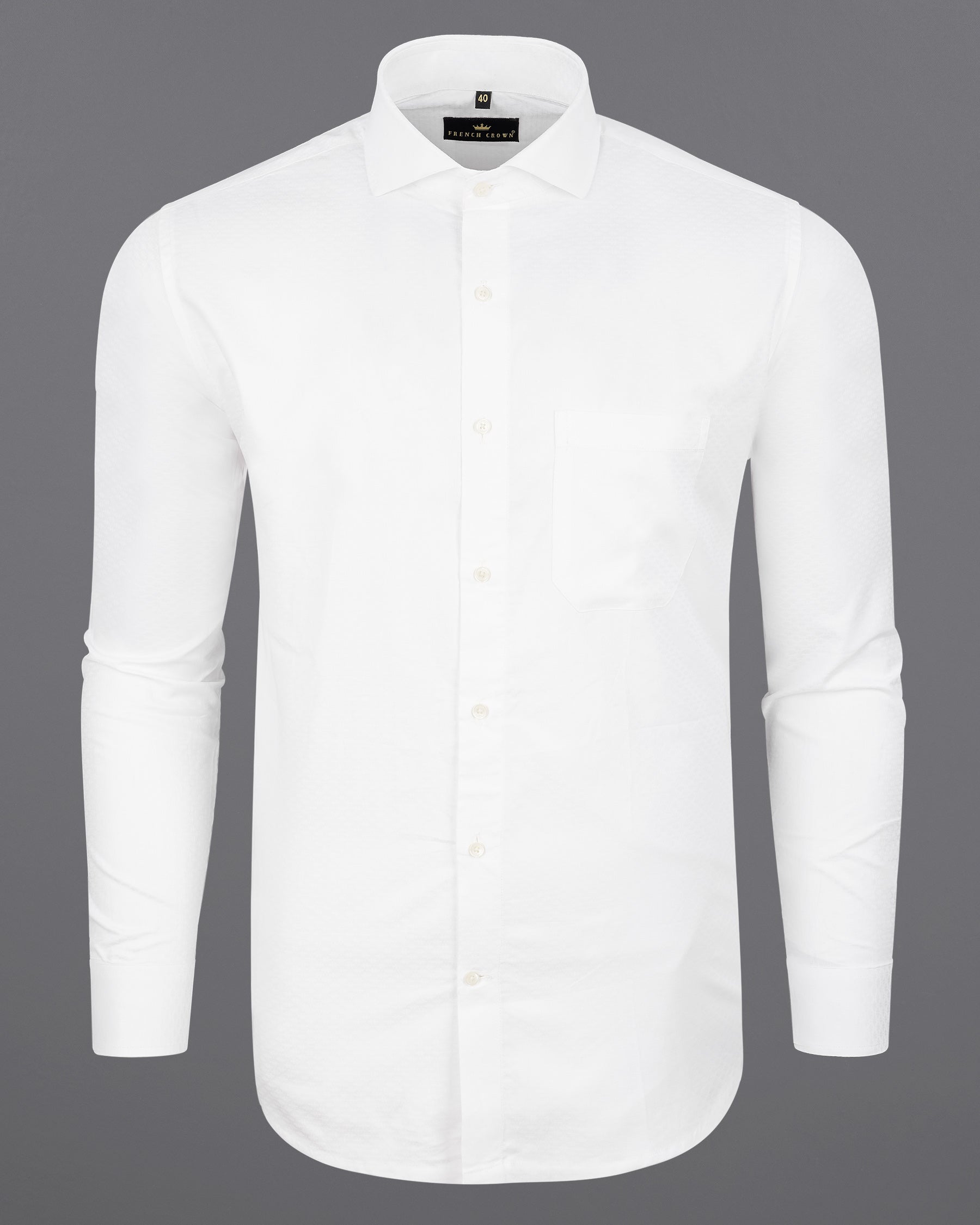  Bright White Dobby Textured Premium Giza Cotton Shirt 7655-CA-38, 7655-CA-H-38, 7655-CA-39,7655-CA-H-39, 7655-CA-40, 7655-CA-H-40, 7655-CA-42, 7655-CA-H-42, 7655-CA-44, 7655-CA-H-44, 7655-CA-46, 7655-CA-H-46, 7655-CA-48, 7655-CA-H-48, 7655-CA-50, 7655-CA-H-50, 7655-CA-52, 7655-CA-H-52