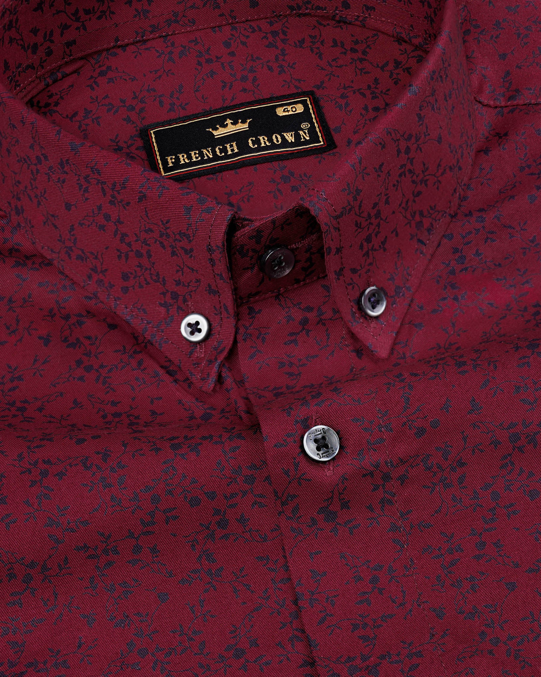  Lotus Maroon Ditzy Twill Textured Premium Cotton Shirt 7666-BD-BLK-38, 7666-BD-BLK-H-38, 7666-BD-BLK-39,7666-BD-BLK-H-39, 7666-BD-BLK-40, 7666-BD-BLK-H-40, 7666-BD-BLK-42, 7666-BD-BLK-H-42, 7666-BD-BLK-44, 7666-BD-BLK-H-44, 7666-BD-BLK-46, 7666-BD-BLK-H-46, 7666-BD-BLK-48, 7666-BD-BLK-H-48, 7666-BD-BLK-50, 7666-BD-BLK-H-50, 7666-BD-BLK-52, 7666-BD-BLK-H-52