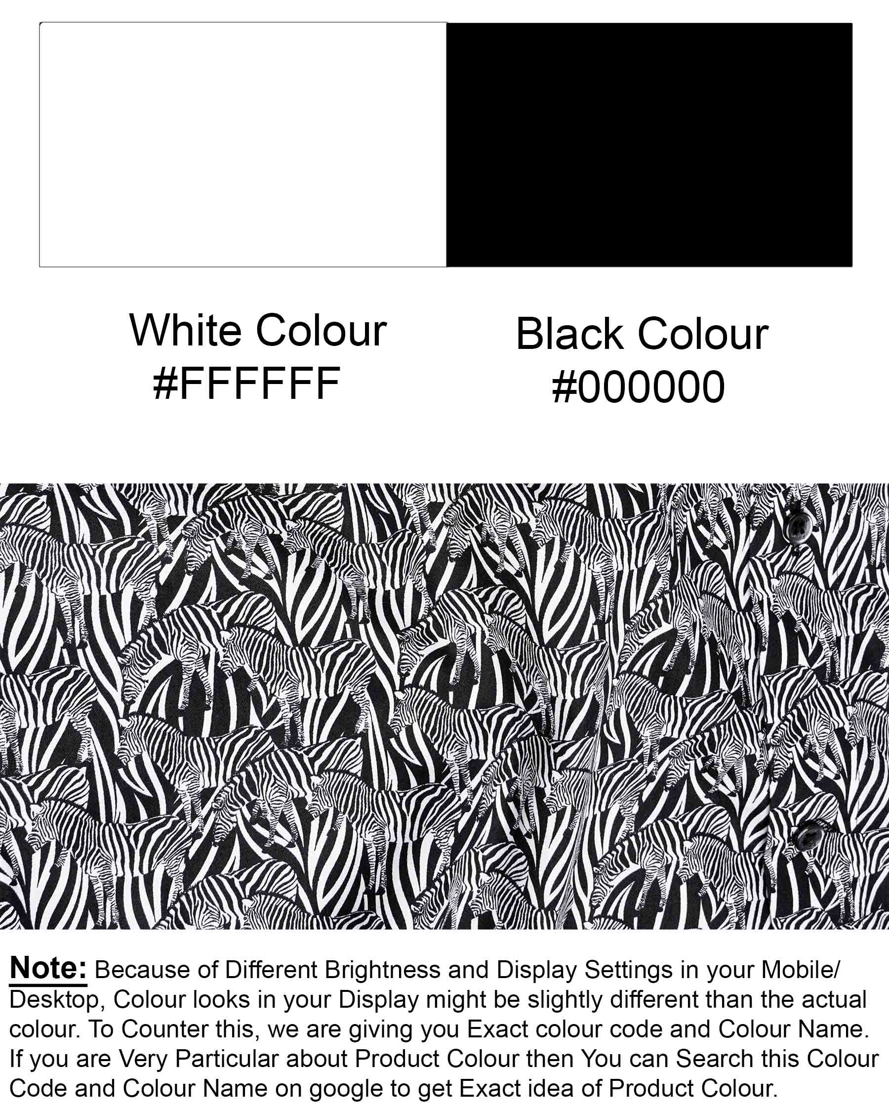 Black and White Zebra Printed Super Soft Premium Cotton Shirt 7676-BLK-38, 7676-BLK-H-38, 7676-BLK-39,7676-BLK-H-39, 7676-BLK-40, 7676-BLK-H-40, 7676-BLK-42, 7676-BLK-H-42, 7676-BLK-44, 7676-BLK-H-44, 7676-BLK-46, 7676-BLK-H-46, 7676-BLK-48, 7676-BLK-H-48, 7676-BLK-50, 7676-BLK-H-50, 7676-BLK-52, 7676-BLK-H-52