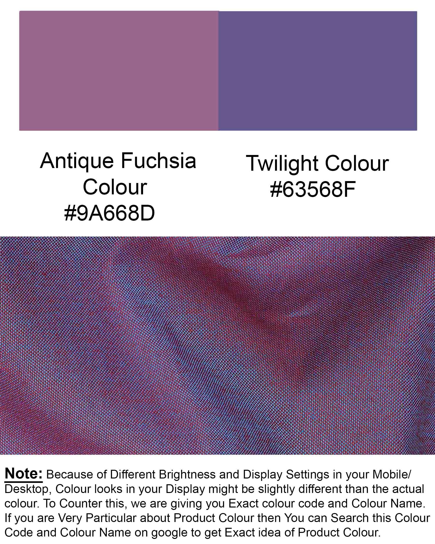 Antique Fuchsia Purple and Twilight Blue Two Tone Chambray Textured Premium Cotton Shirt 7677-CA-38, 7677-CA-H-38, 7677-CA-39,7677-CA-H-39, 7677-CA-40, 7677-CA-H-40, 7677-CA-42, 7677-CA-H-42, 7677-CA-44, 7677-CA-H-44, 7677-CA-46, 7677-CA-H-46, 7677-CA-48, 7677-CA-H-48, 7677-CA-50, 7677-CA-H-50, 7677-CA-52, 7677-CA-H-52