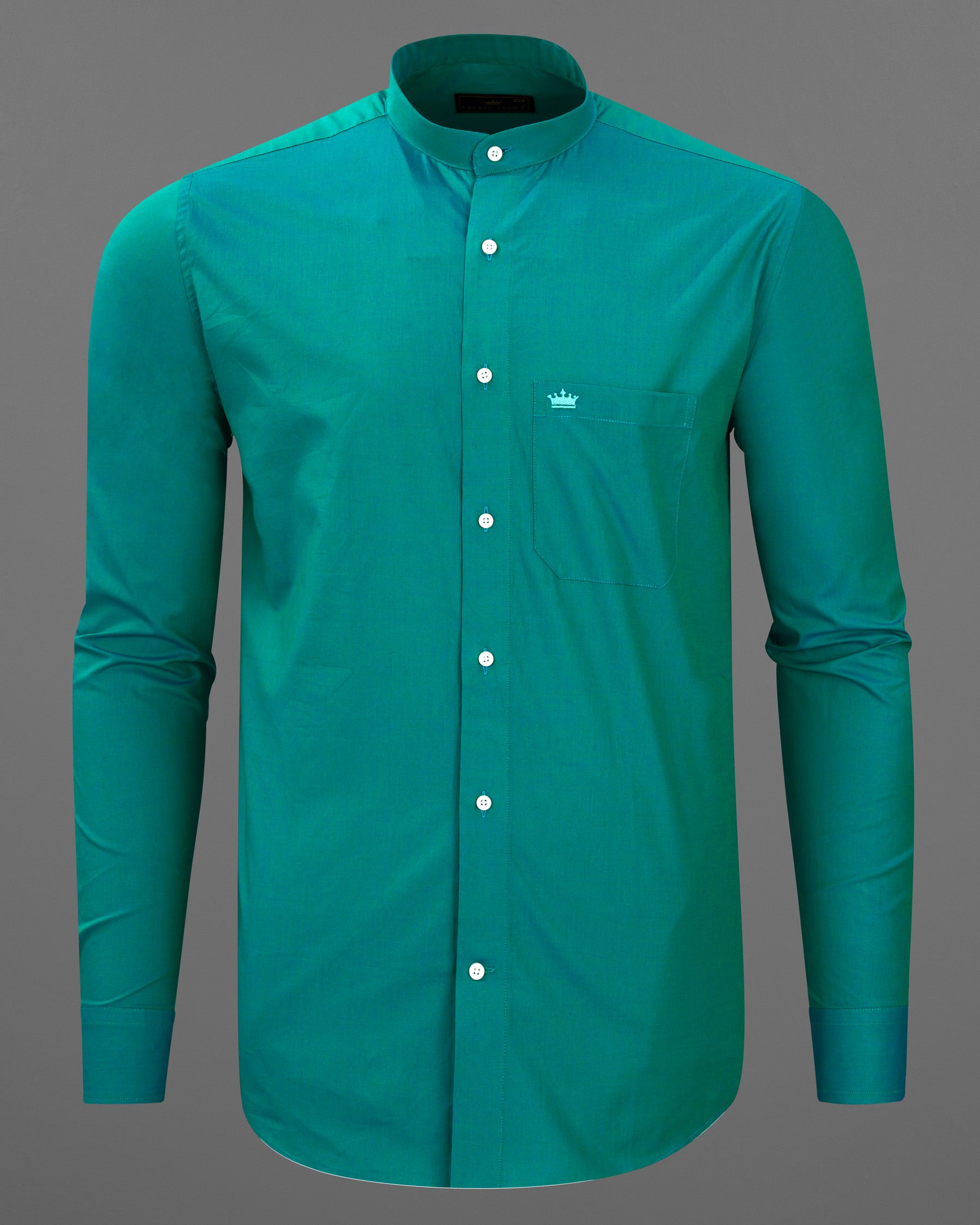 Teal Green Chambray Textured Premium Cotton Shirt 7678-M-38, 7678-M-H-38, 7678-M-39,7678-M-H-39, 7678-M-40, 7678-M-H-40, 7678-M-42, 7678-M-H-42, 7678-M-44, 7678-M-H-44, 7678-M-46, 7678-M-H-46, 7678-M-48, 7678-M-H-48, 7678-M-50, 7678-M-H-50, 7678-M-52, 7678-M-H-52